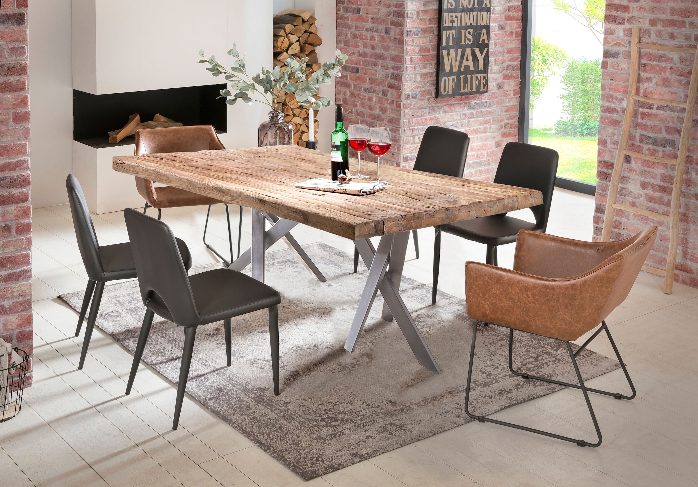SIT Esstisch, nachhaltig aus recyceltem Holz