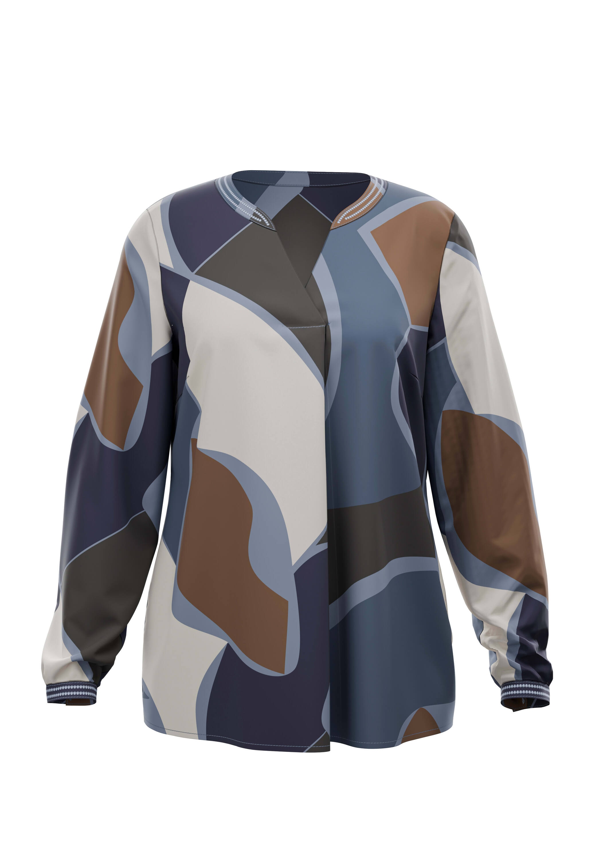 creation L Klassische Bluse »Bluse Langarm-Bluse in Satin-Qualität«
