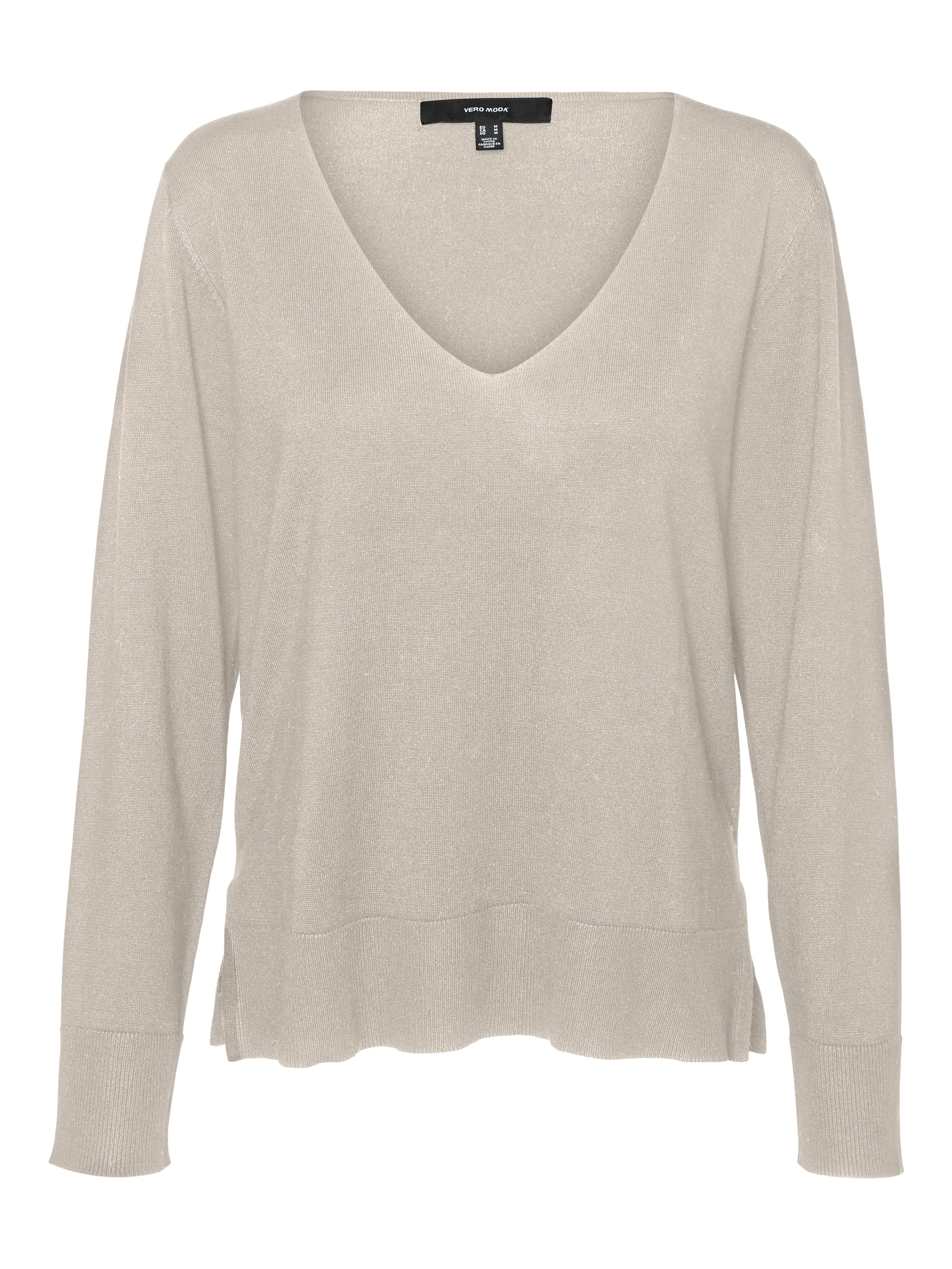 Vero Moda Strickpullover »VMSILJE LS V-NECK PULLOVER GA NOOS«