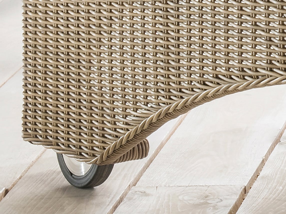 Destiny Gartenliege »BOLIVAR«, (1-tlg.), Polyrattan, mit Rollen, 200x71x55cm, verstellbar, ohne Auflage