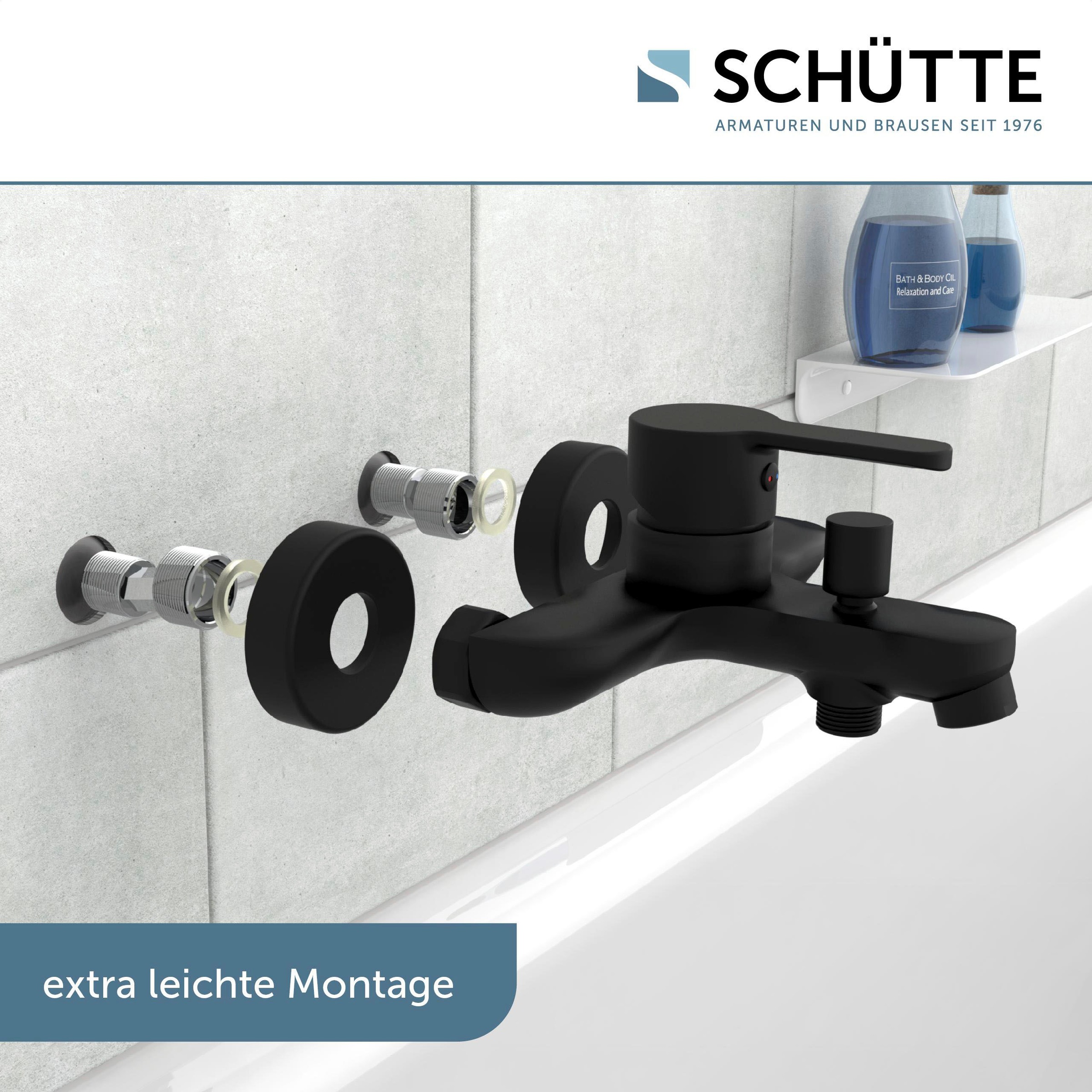 Schütte Badarmatur »3-teilige Serie DENVER« Set,  geräuscharm, Marken-Mischdüse