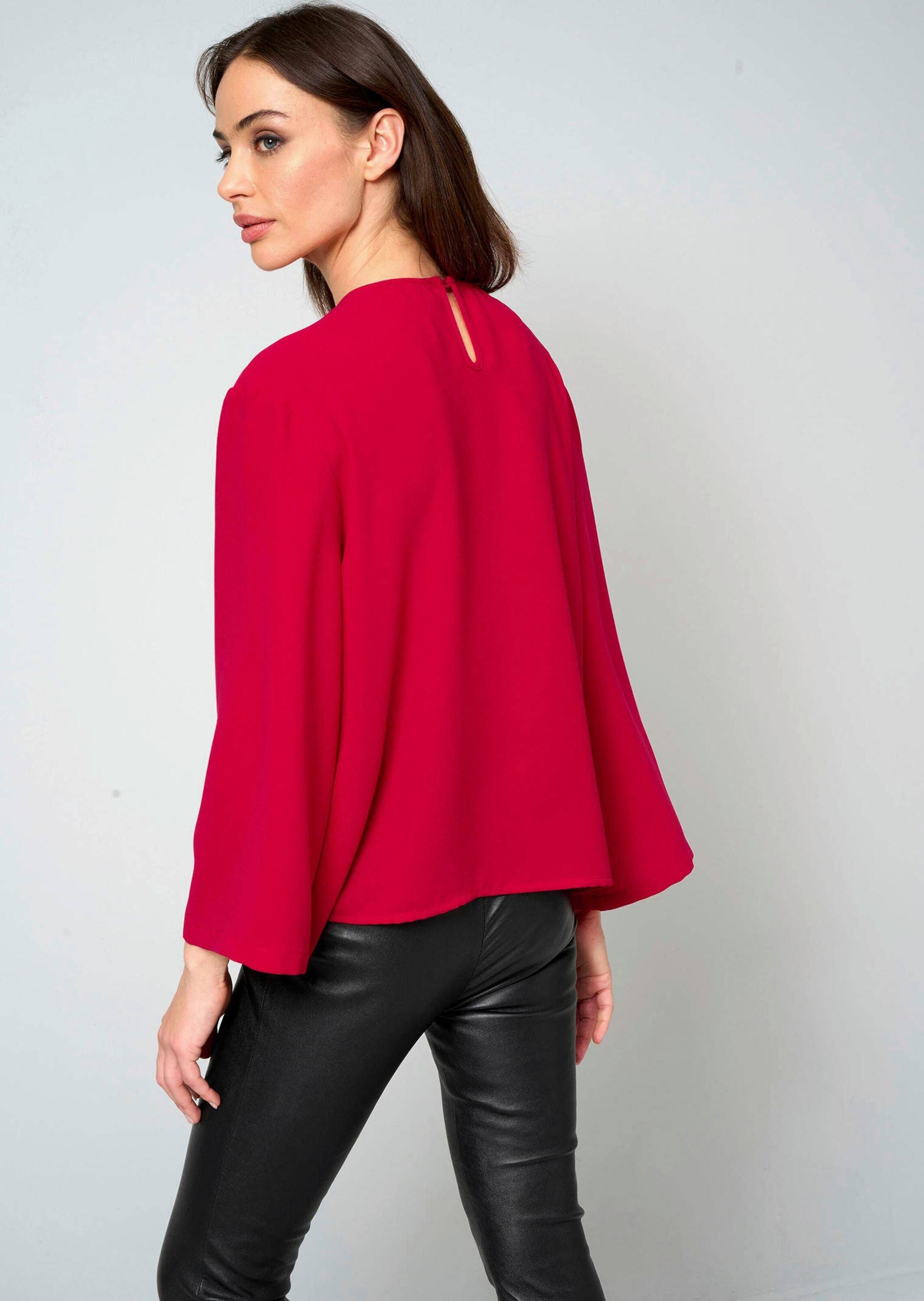 Alba Moda Schlupfbluse »Bluse Bluse mit Perlenmotiv«