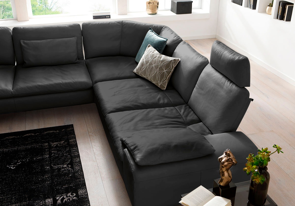 W.SCHILLIG Ecksofa »valentinoo, Designsofa, elegant und bequem, L-Form«, (Set), mit Sitztiefenverstellung, Breite 318 cm