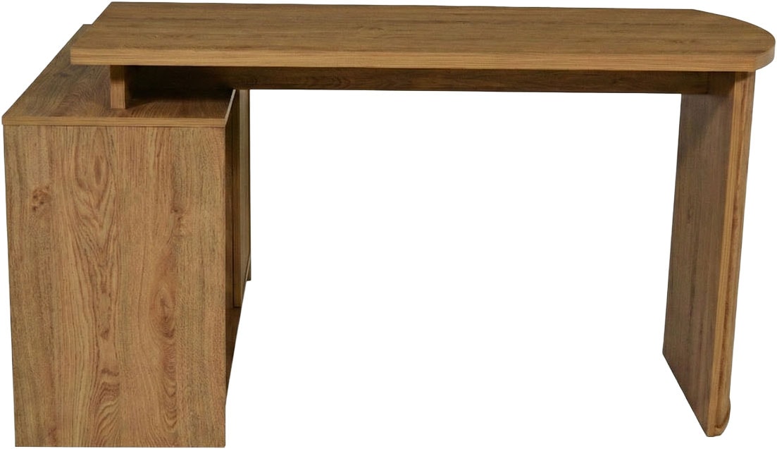Jahnke Eckschreibtisch »MOON C 14 E« Eckschreibtisch, wechselseitig montierbar, 2 Fächer, Breite:140 cm