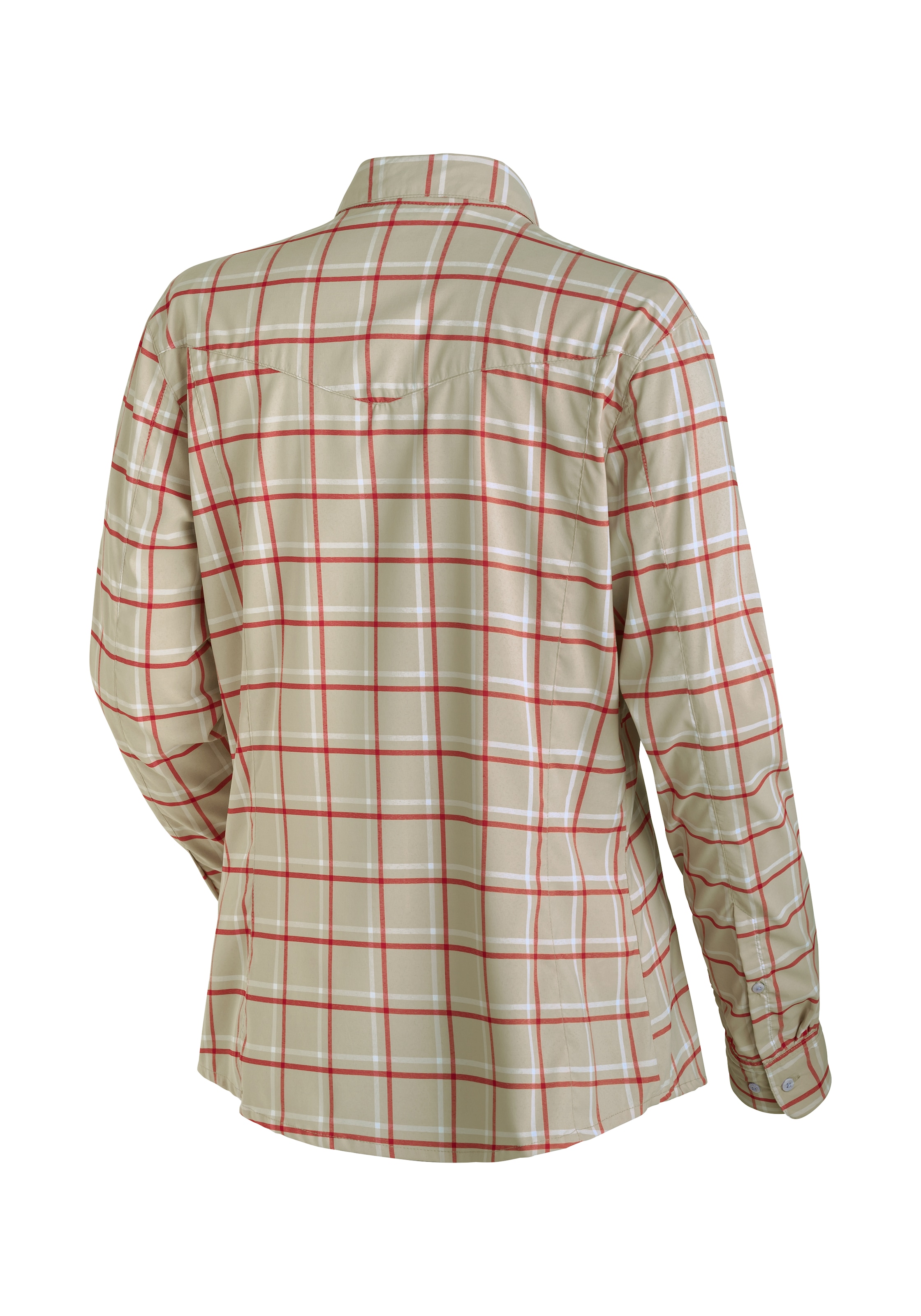 Maier Sports Funktionsbluse »Kendra L/S W« Damen Bluse, leichte Langarmbluse, Blusen-Shirt, Karobluse, Reg Fit