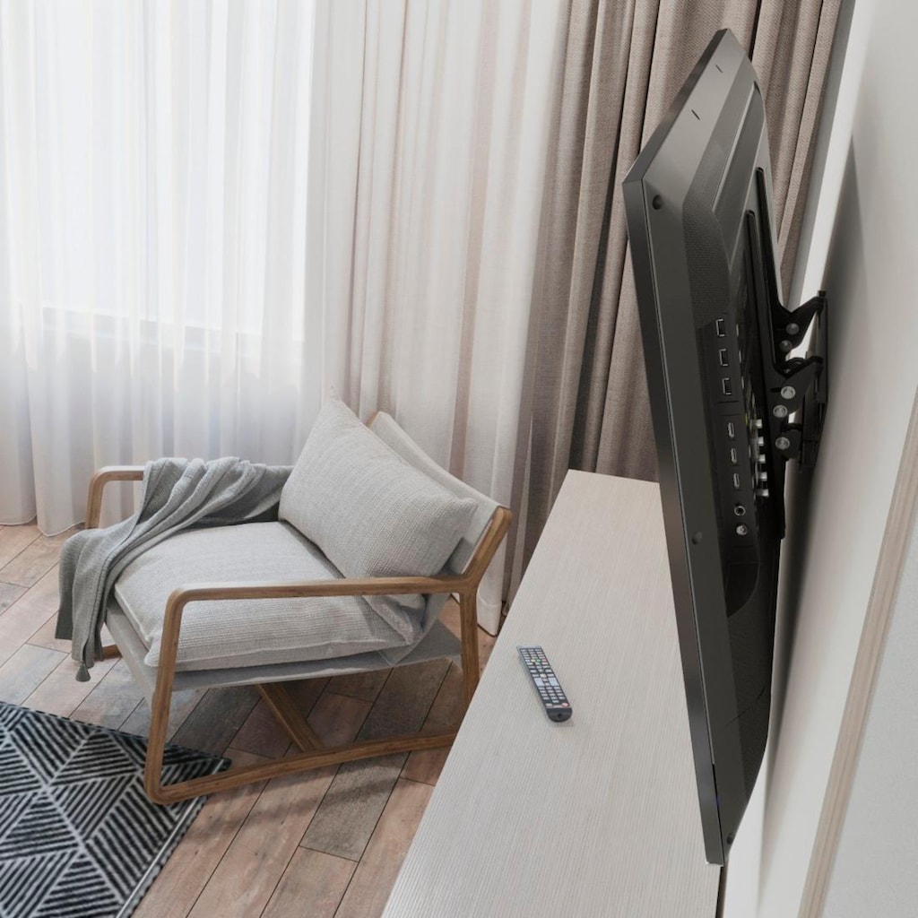 Hama TV-Wandhalterung »TV-Wandhalterung, neigbar, 81 - 142 cm (32" - 56"), 43", 50", 55"«, bis 165 cm Zoll