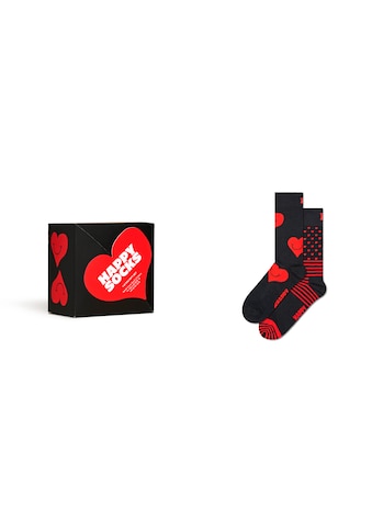 Happy Socks Socken, (Box, 2 Paar), I Love You Gift Set