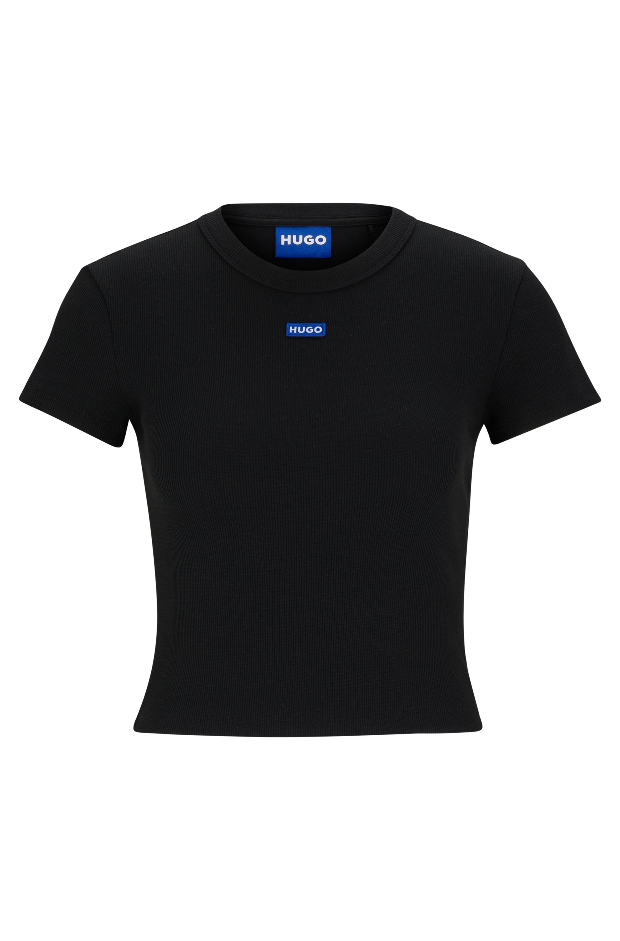 HUGO Blue T-Shirt »Baby Tee«, in verkürzter Länge
