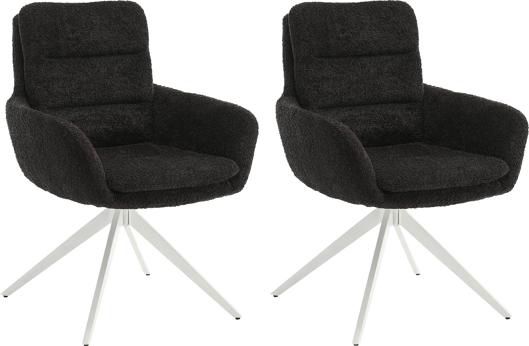 Home Affaire Esszimmerstuhl »Taragona« (Set) 2 Stk.mit unterschiedlichen Beingestellen in grau, Größe B/H/T: 88 cm x 63 cm