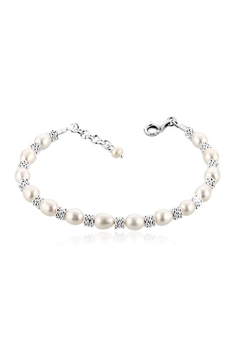 Nenalina Perlenarmband »Süßwasserzuchtperle Stopper Flower Bead 925 Silber« kaufen