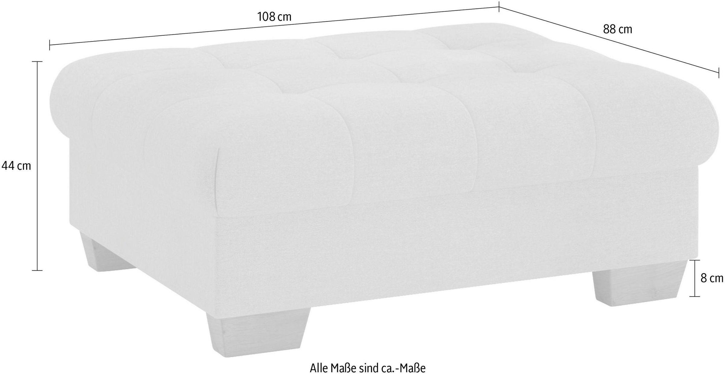 Mr. Couch Hocker »Nikita II«, Kaltschaumpolsterung, bis 140 kg belastbar, passend zu der Garnitur