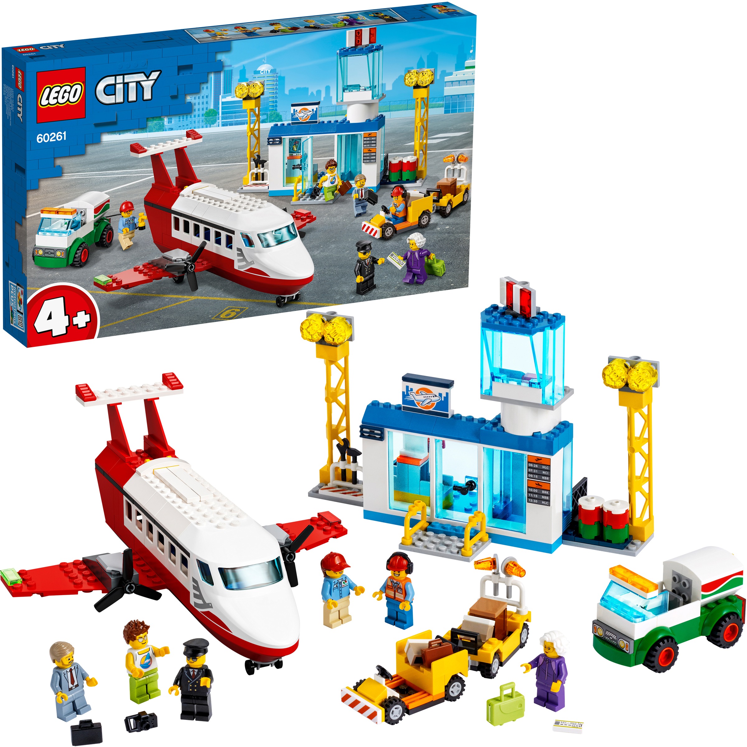 LEGO® Konstruktionsspielsteine »Flughafen (60261), LEGO® City«, (286 St.), Made in Europe