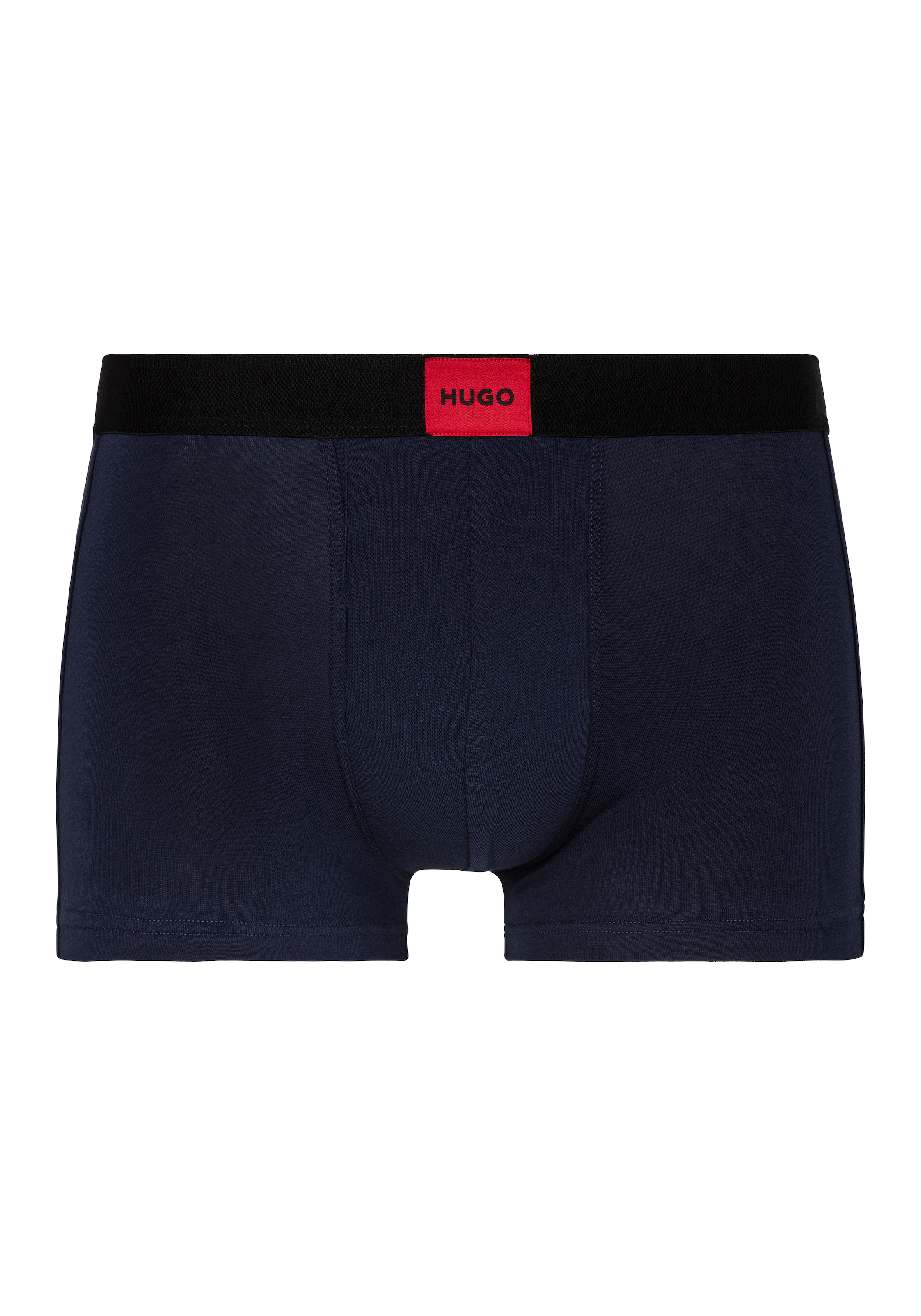 HUGO Underwear Trunk, (Set, 3 St.), mit kontrastfarbenen Logobadge