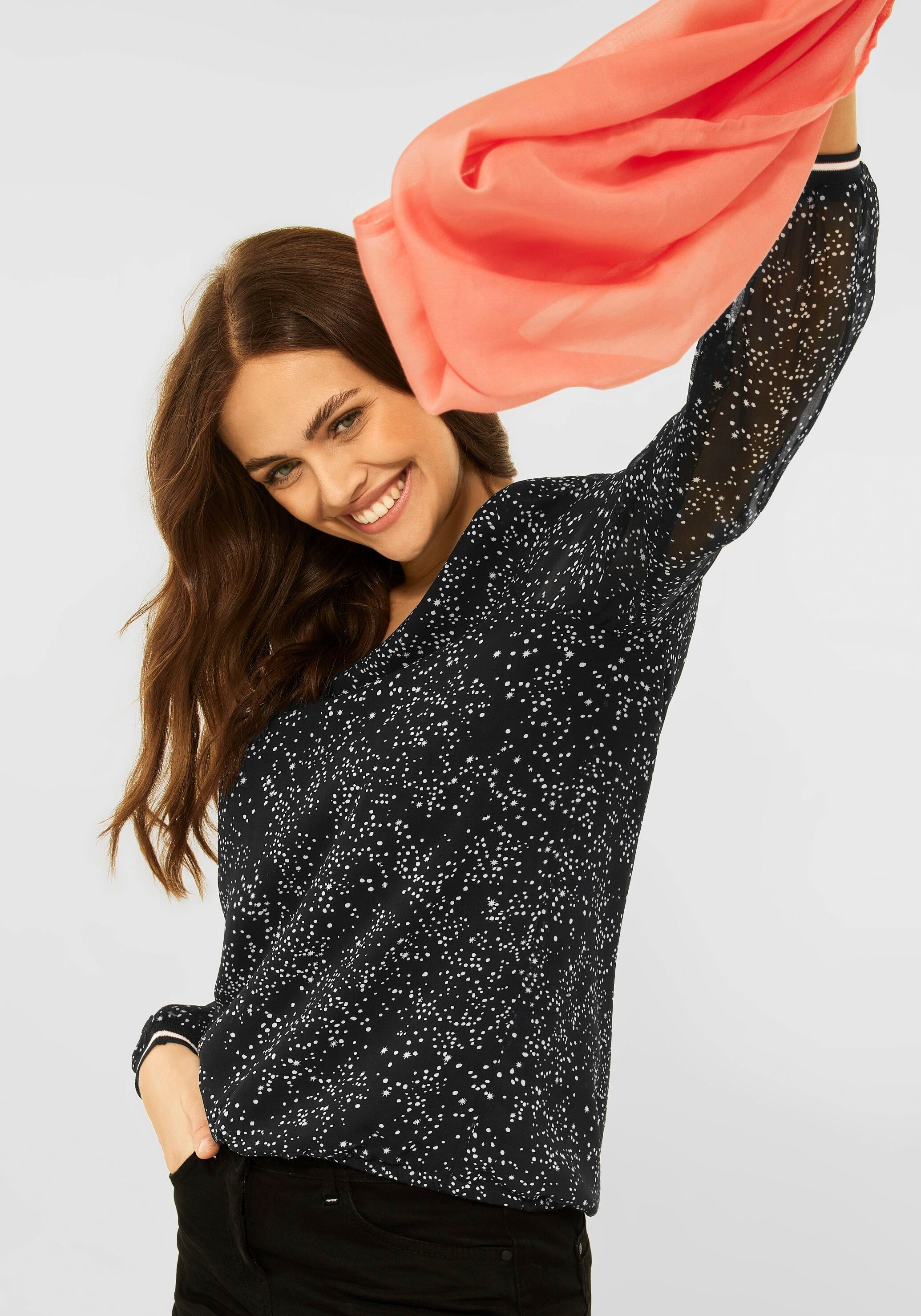 Cecil Druckbluse, mit romantischen Minimal Print