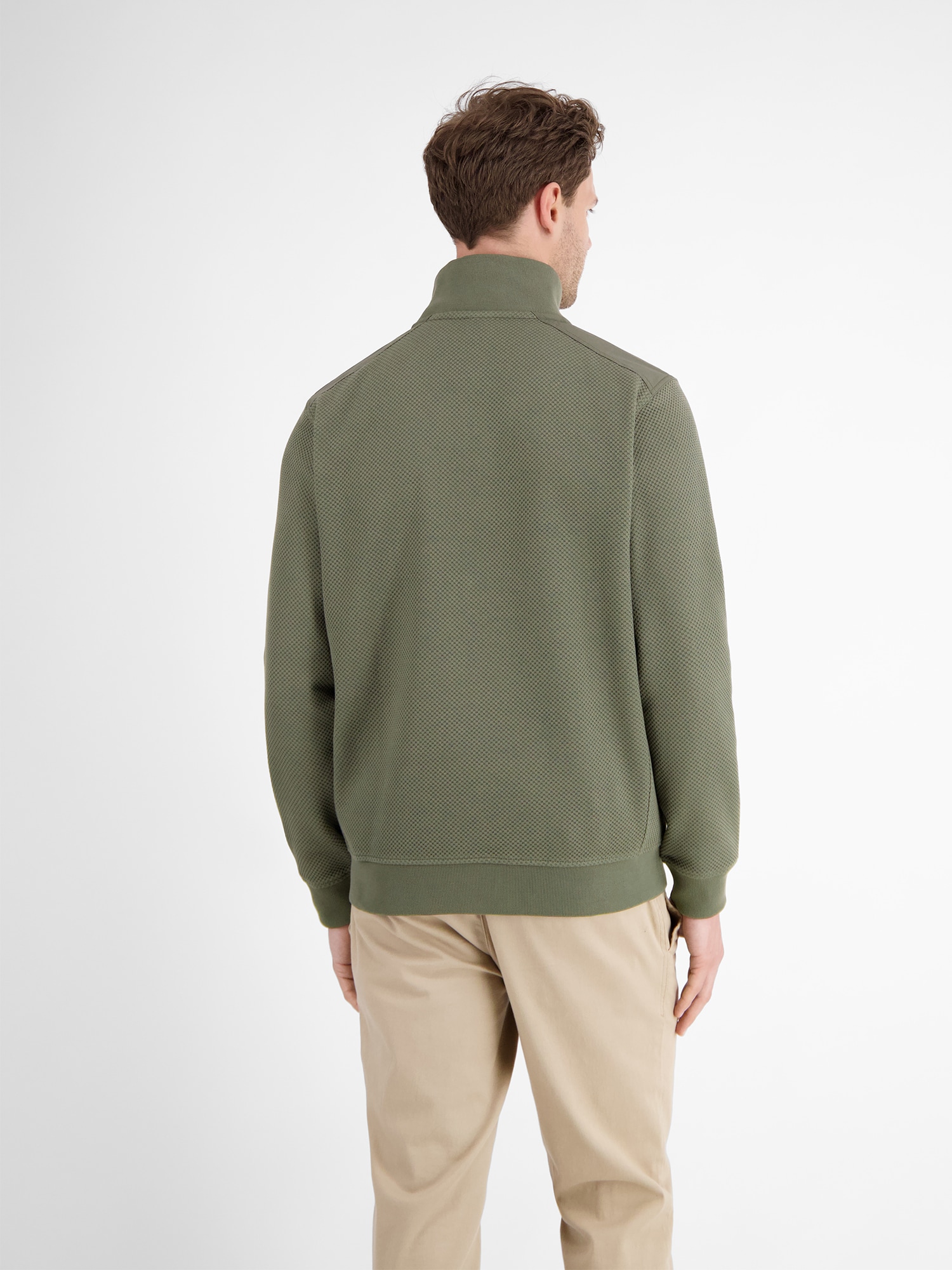 LERROS Sweatjacke »LERROS Herren Sweatjacke in sportiver Struktur«