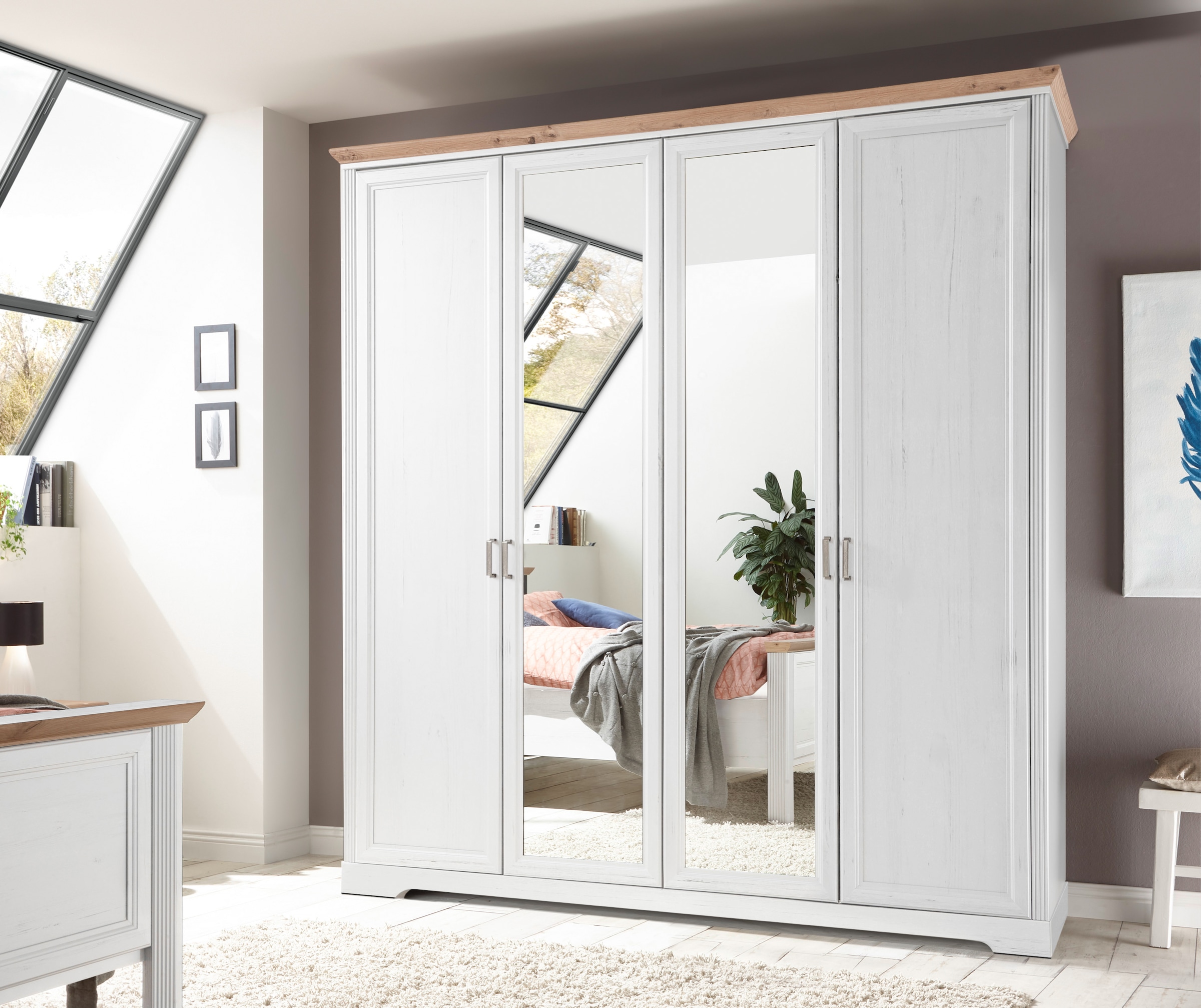 Schlafkontor Kleiderschrank »Jasmin II«, im Landhausstil