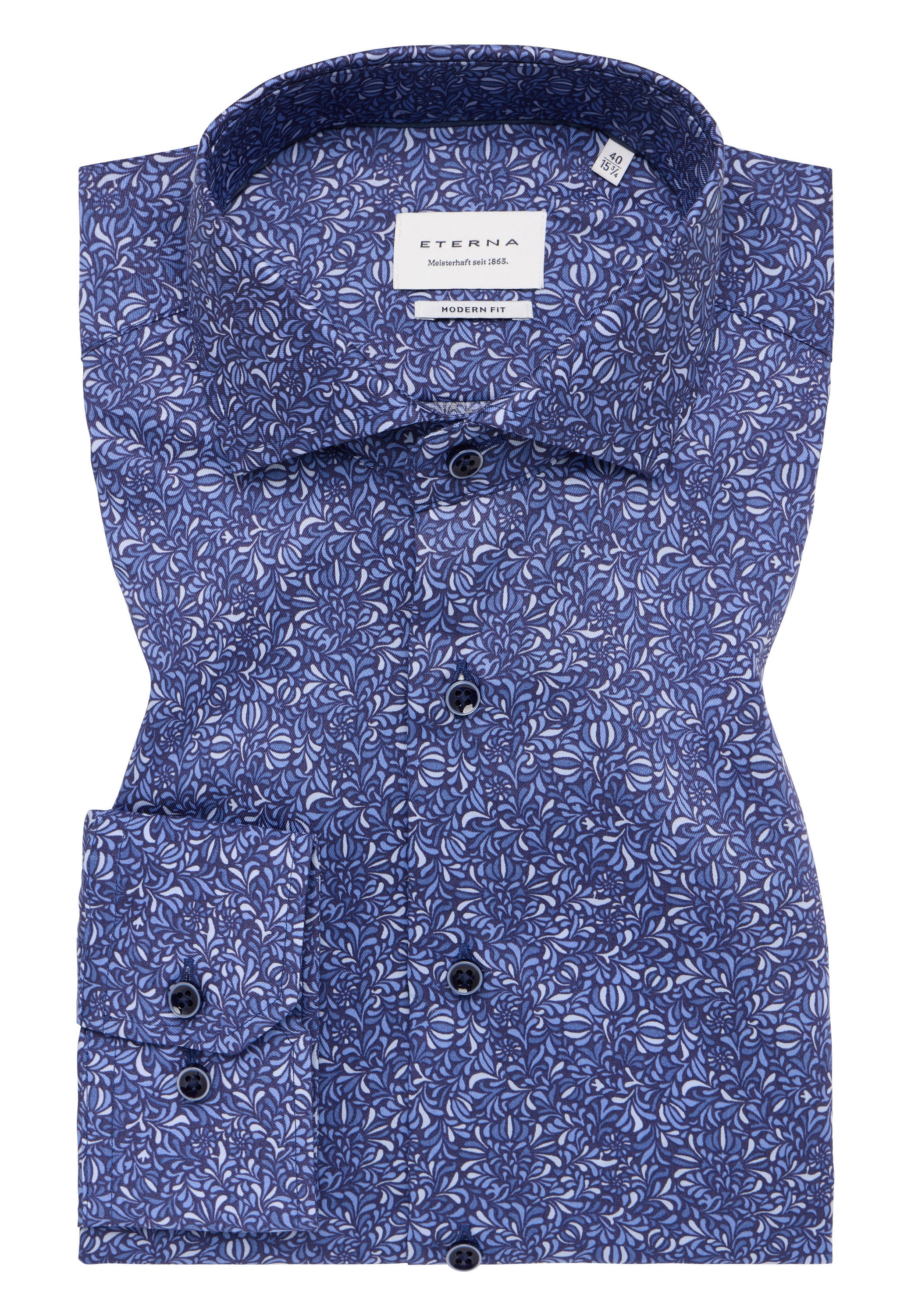 Eterna Langarmhemd »MODERN FIT«, NON IRON (bügelfrei)