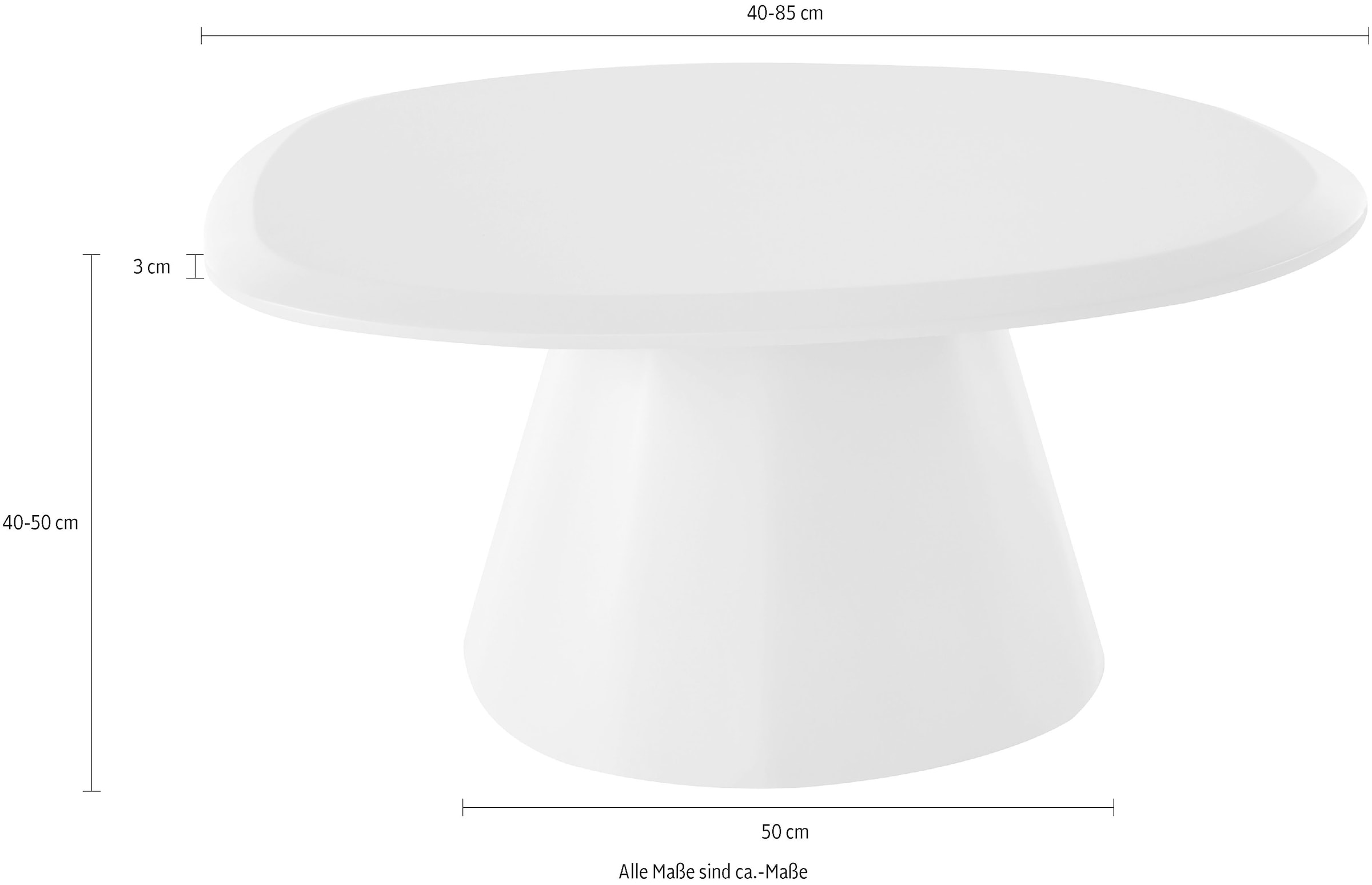 s.Oliver Couchtisch »Solhelm« Set, 2 Stk. tlg. cremefarbenes Duo aus lackiertem MDF Holz, mit Schweizer Kante