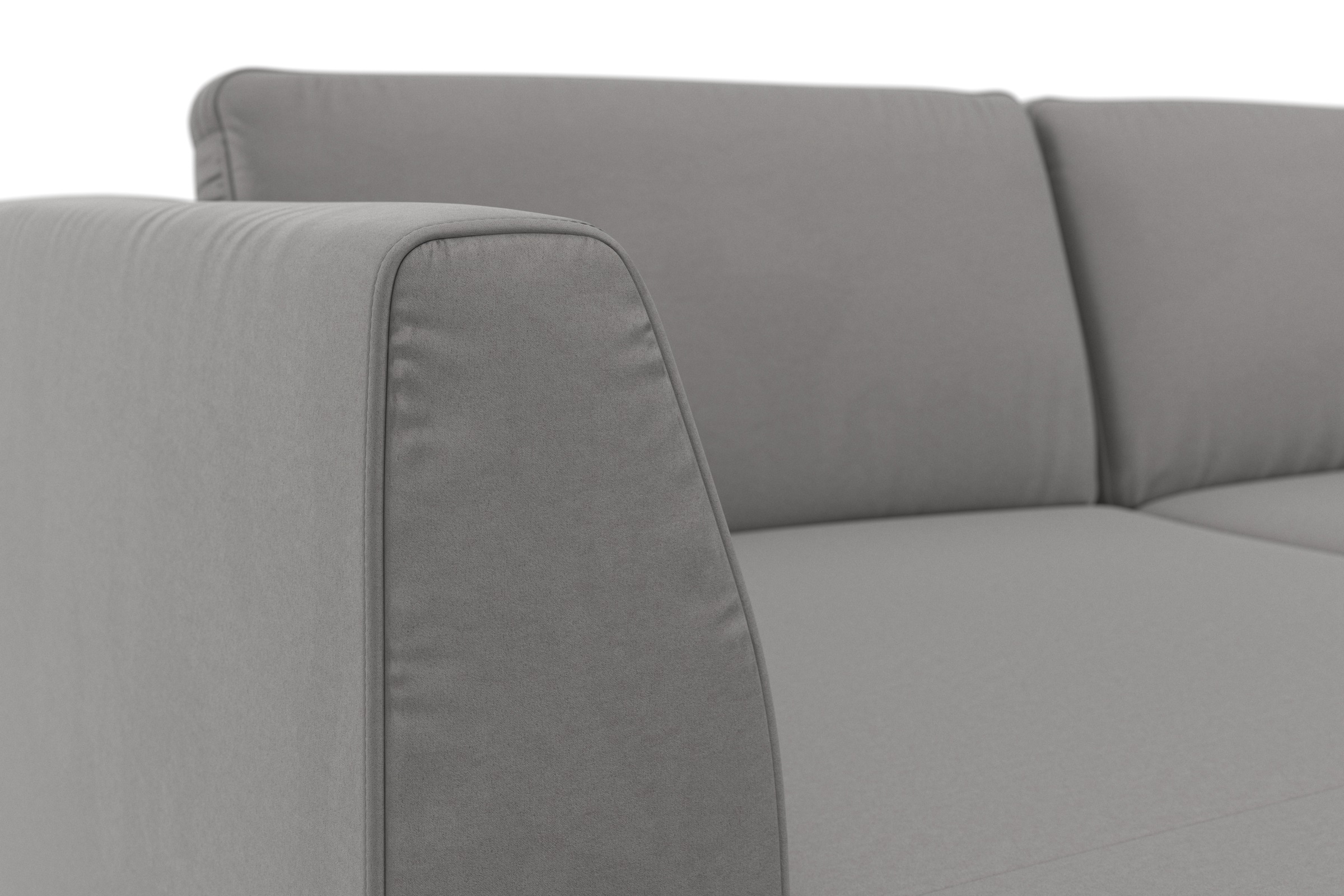 sit&more Wohnlandschaft »Olsen U-Form«, inklusive Sitztiefenverstellung, wahlweise mit Bettfunktion, 15cm hoch