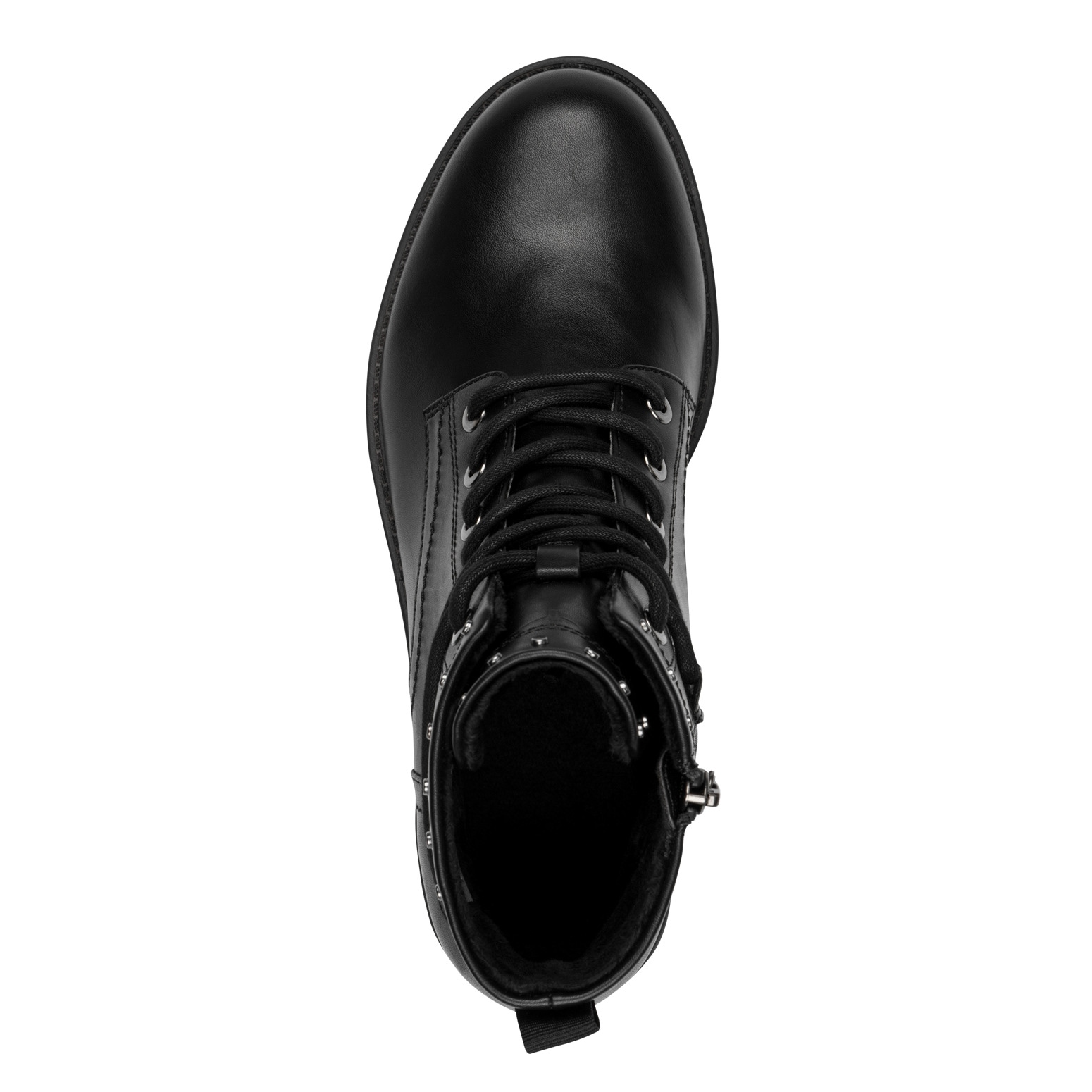 Tamaris Schnürstiefelette  , Blockabsatz, Schnürboots mit Nieten am Schaftrand besetzt