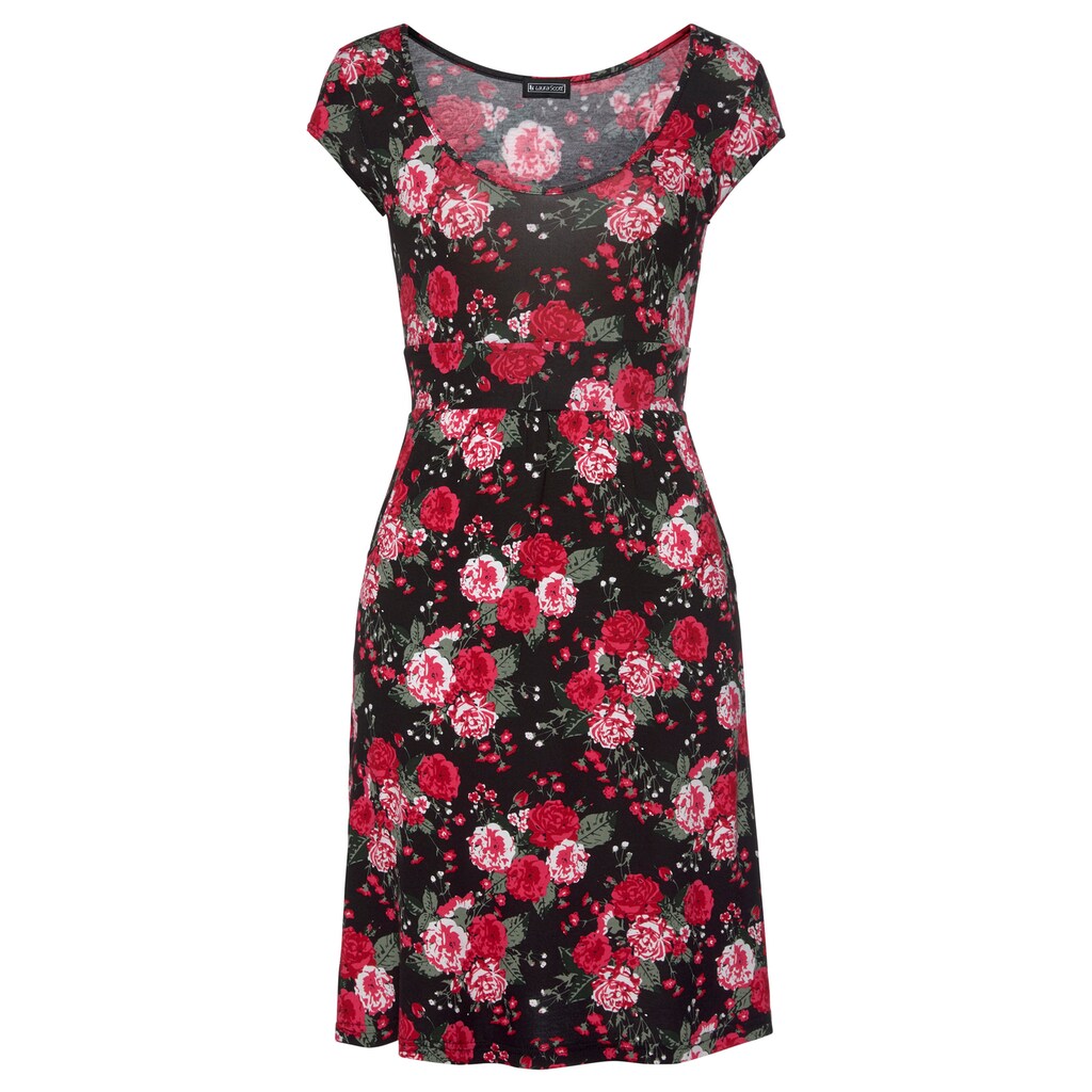 Laura Scott Jerseykleid, mit weitem Rundhalsausshnitt