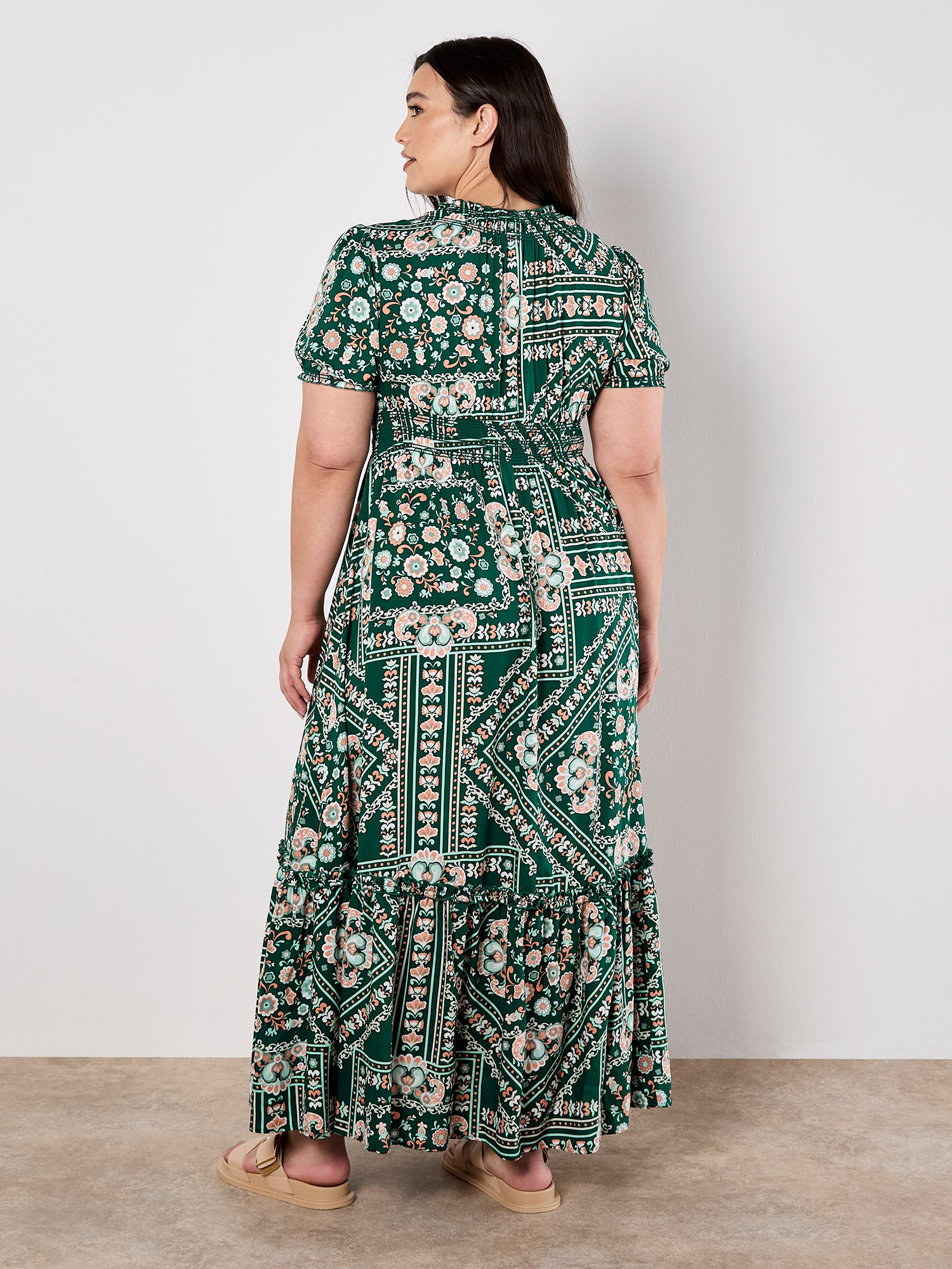 Apricot Maxikleid »Maxikleid« mit Smokband und Volant