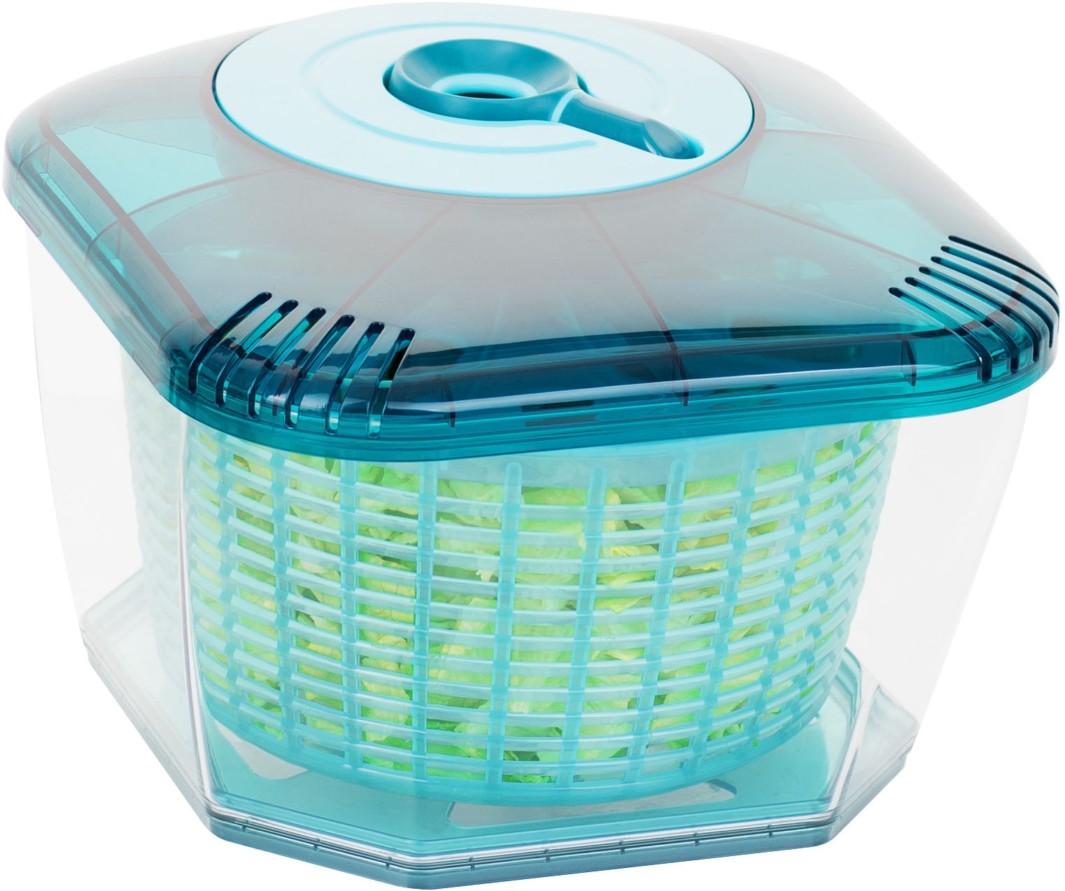 Genius Salatschleuder »Nicer Dicer Chef Pro Salatschleuder, Set 4-tlg.« 4 in 1: Waschen, Schleudern, Abgießen und Servieren – alles in einem