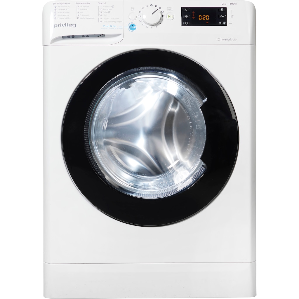 Privileg Waschmaschine »PWF X 1073 A«, PWF X 1073 A, 10 kg, 1400 U/min