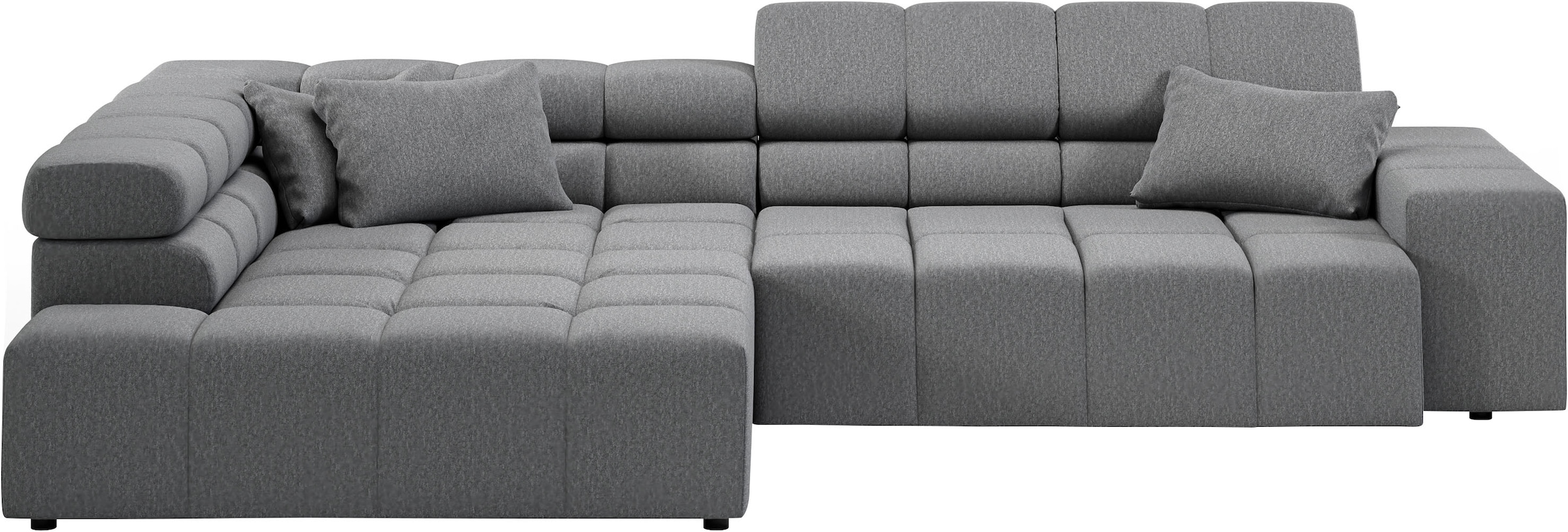 INOSIGN Ecksofa »Ancona incl. Kopfteilverstellung, OTTOs Choice, Breite 319cm, L-Form«, wahlweise motorische Sitztiefenverstellung, auch in Cord + Easy Care