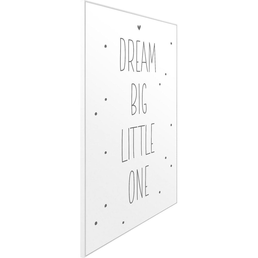 Reinders! Wandbild »Slim Frame White 50x70 Dream Big Little One«