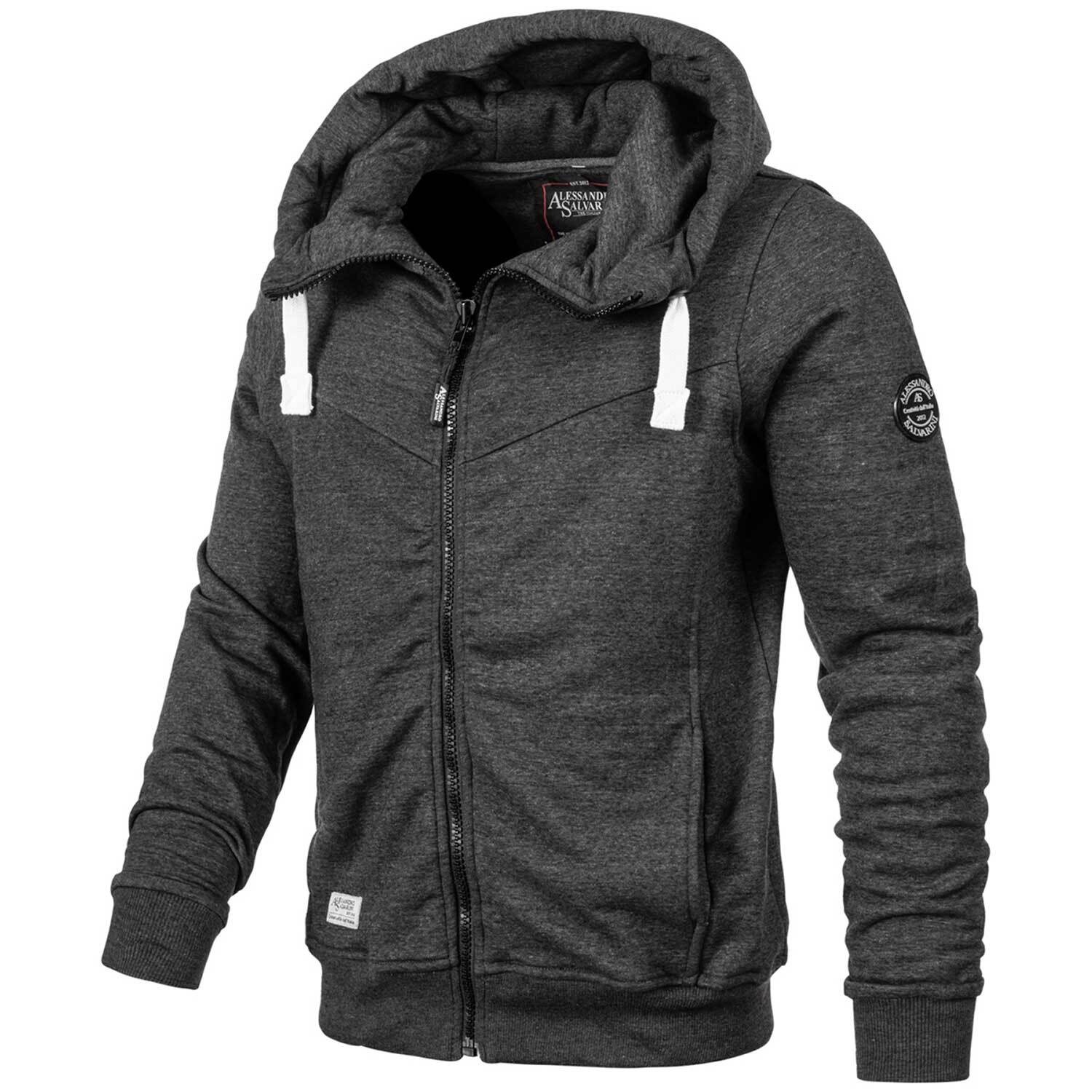 Alessandro Salvarini Kapuzensweatjacke »A. Salvarini Herren Sweatjacke AS123«