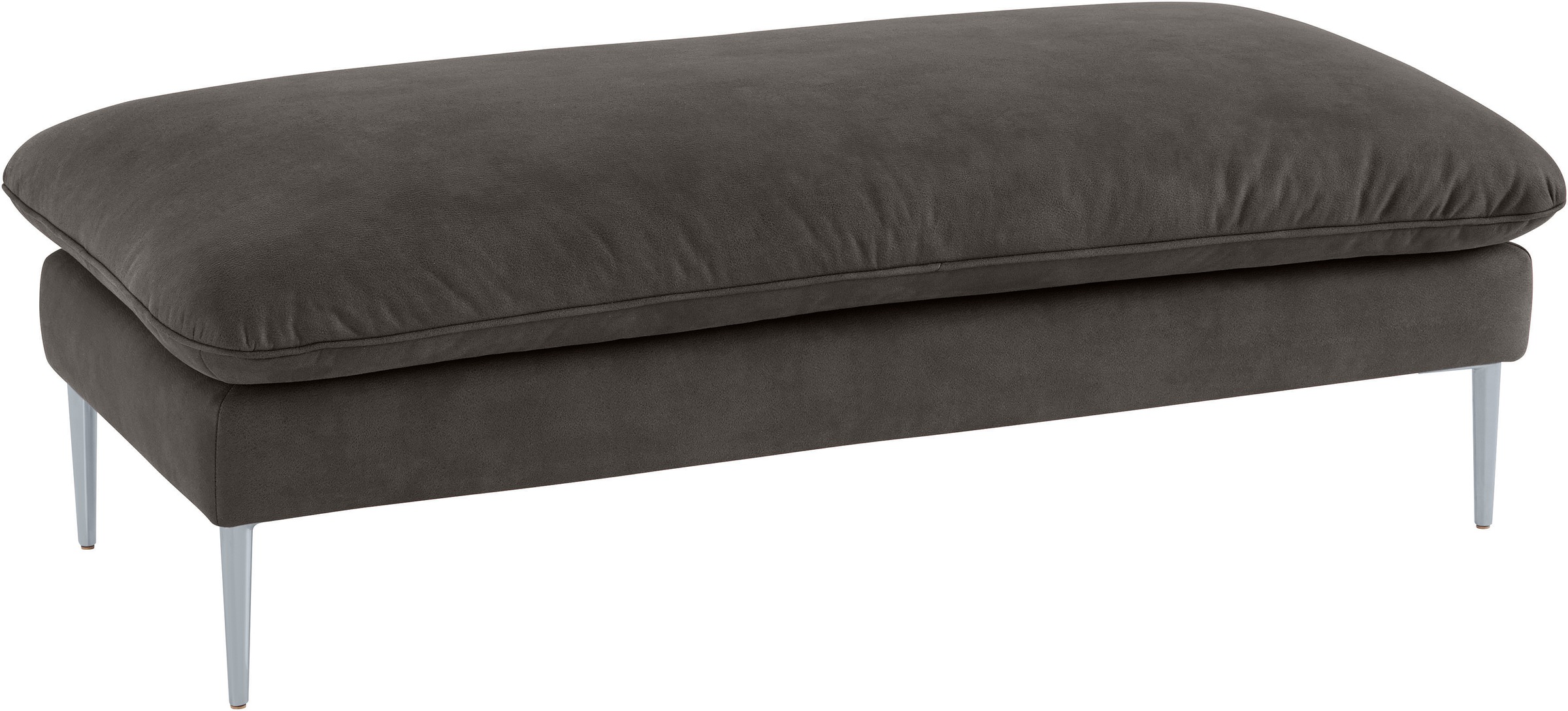 W.SCHILLIG Hocker »enjoy&MORE«, Füße silber matt, Breite 151 cm