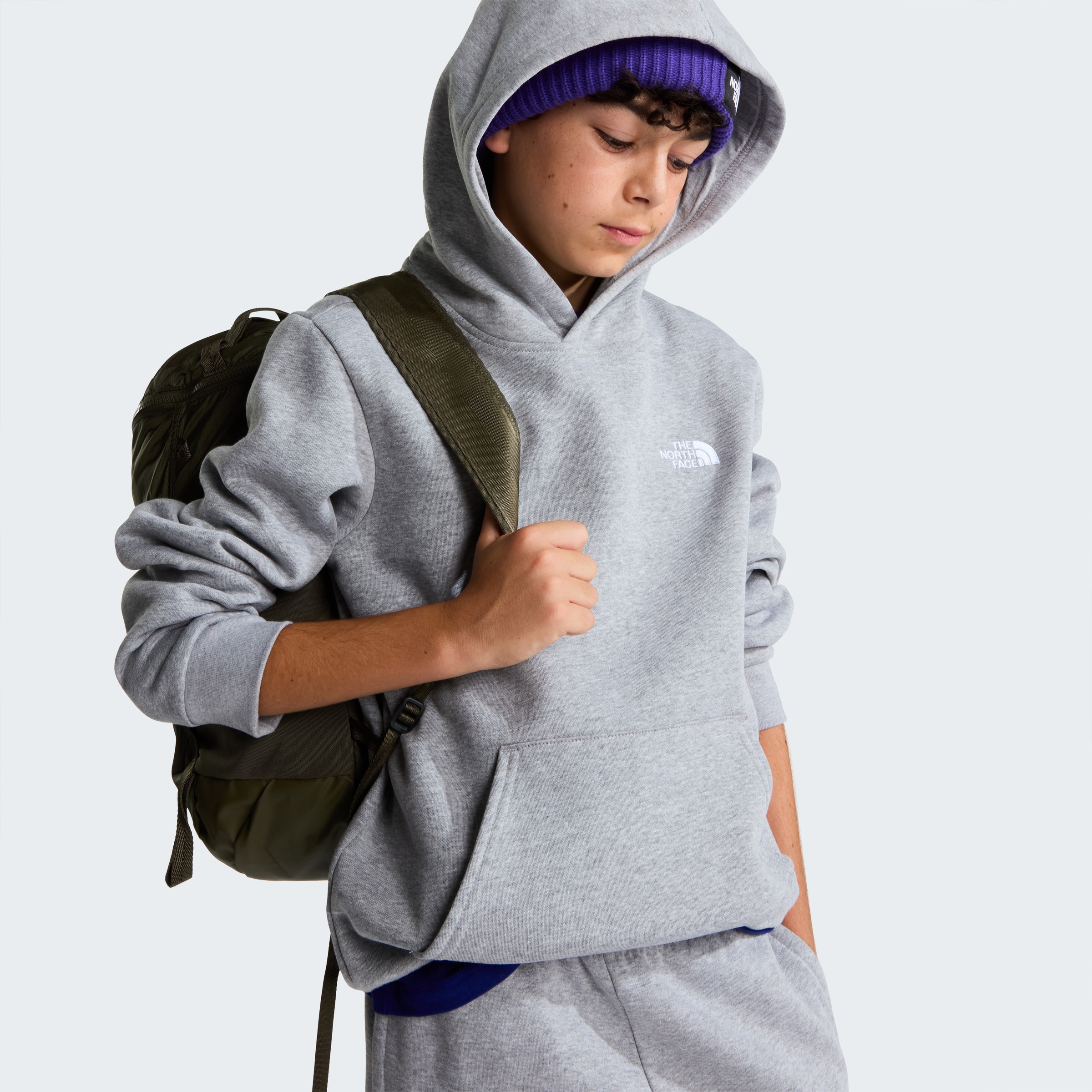 The North Face Kapuzensweatshirt »TEEN EVOLUTION SIMPLE DOME PULLOVER HOOD«, für Jugendliche, mit Kapuze, Langarm, normale Länge
