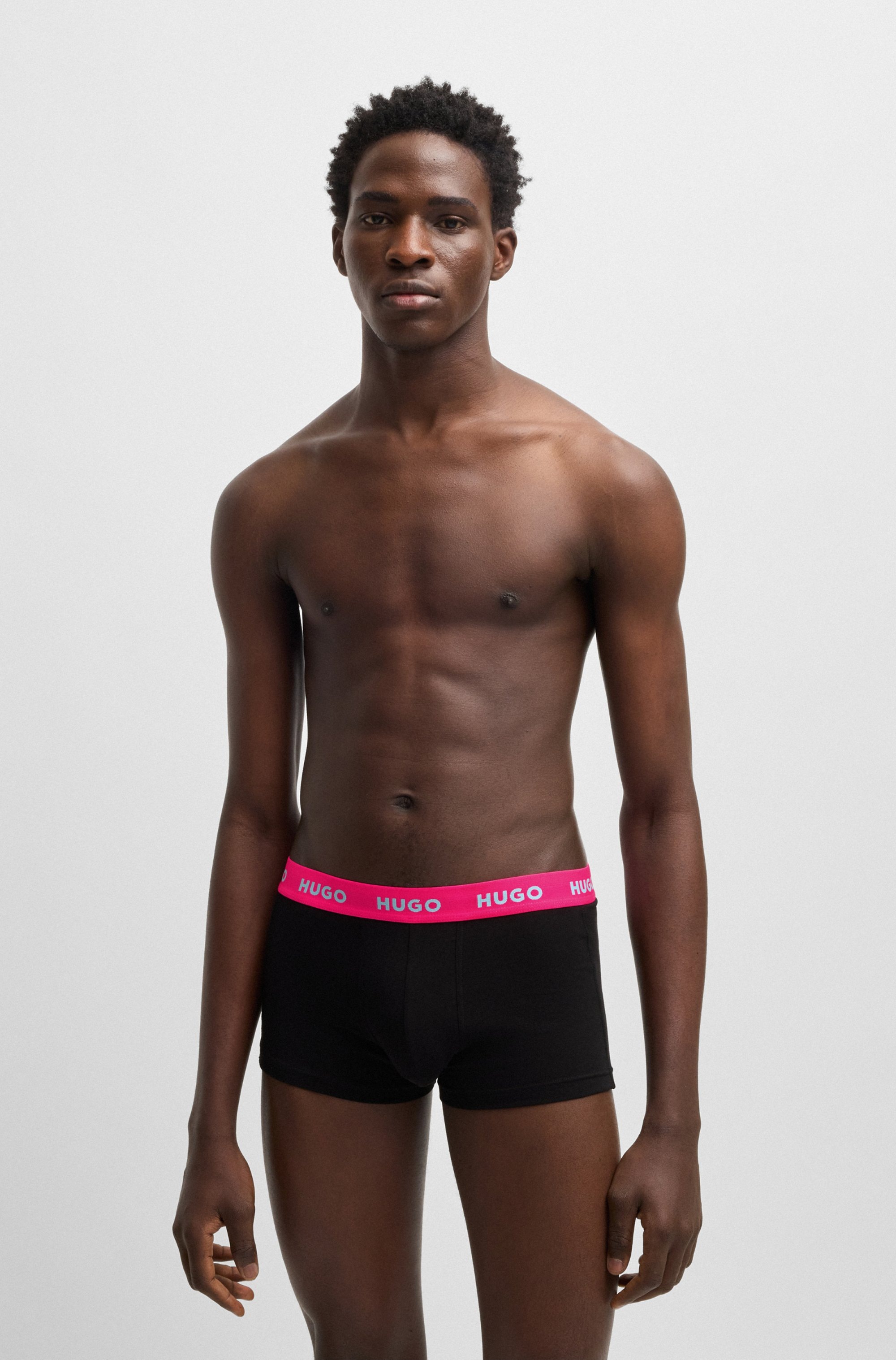 HUGO Underwear Trunk »TRUNK TRIPLET PACK«, (Packung, 3 St.), mit Logoschriftzug auf dem Bund