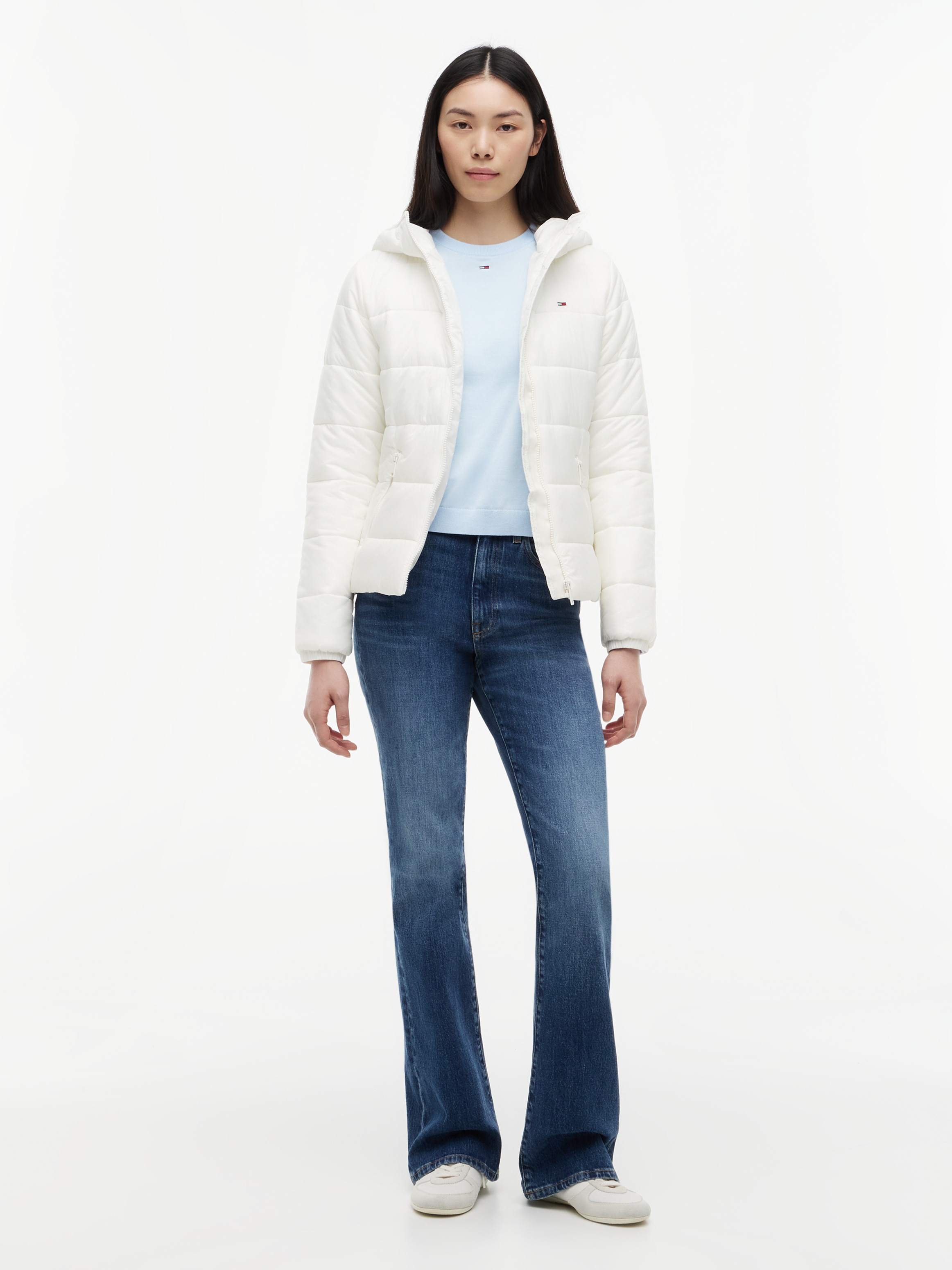 Tommy Jeans Steppjacke »TJW SLIM LW HOODED PADDED JACKET« mit Kapuze Steppware, slim fit, mit Kapuze