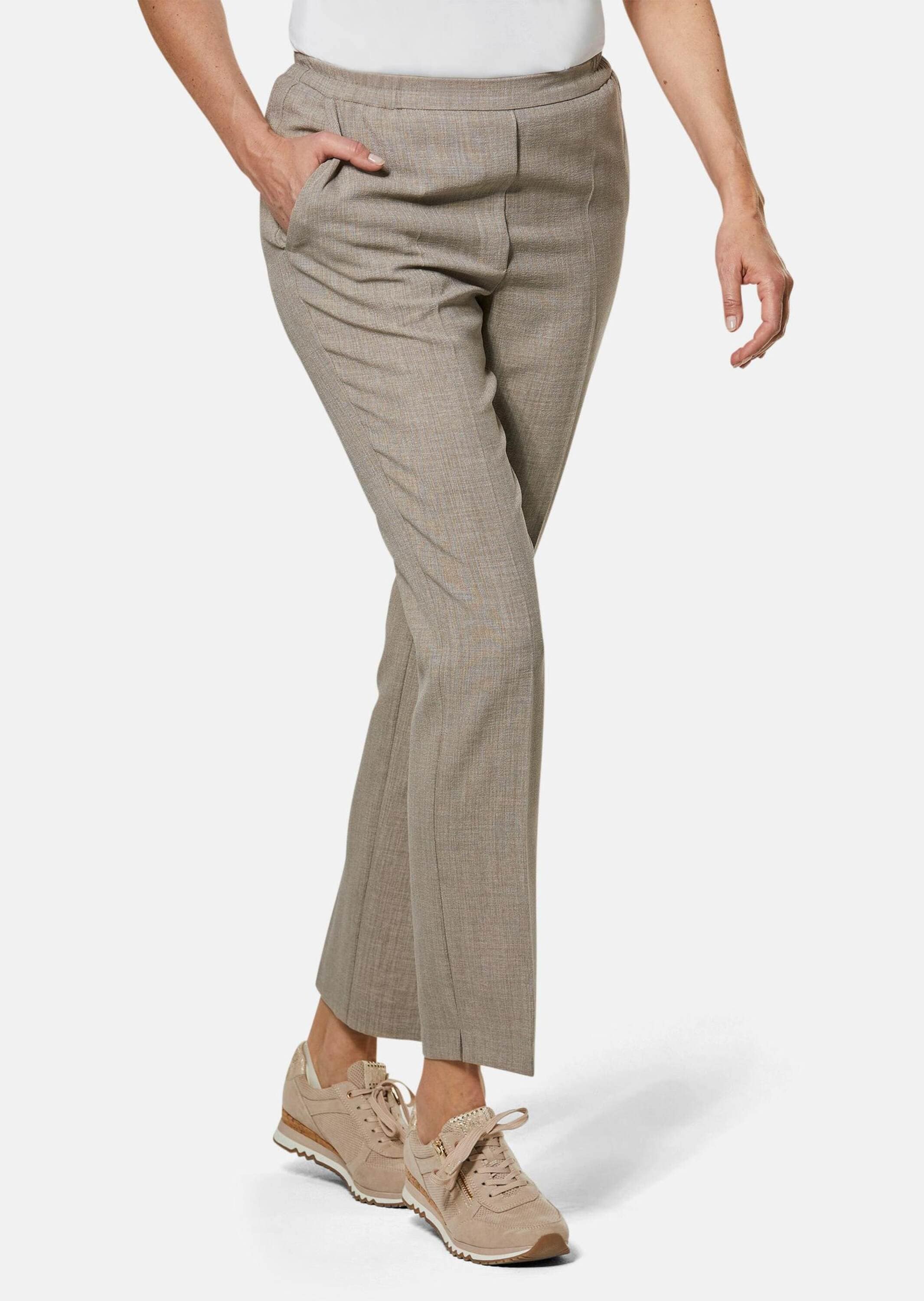 GOLDNER Schlupfhose »Schlupfhose Martha Schlupfhose Martha in knitterarmer Leinenoptik«