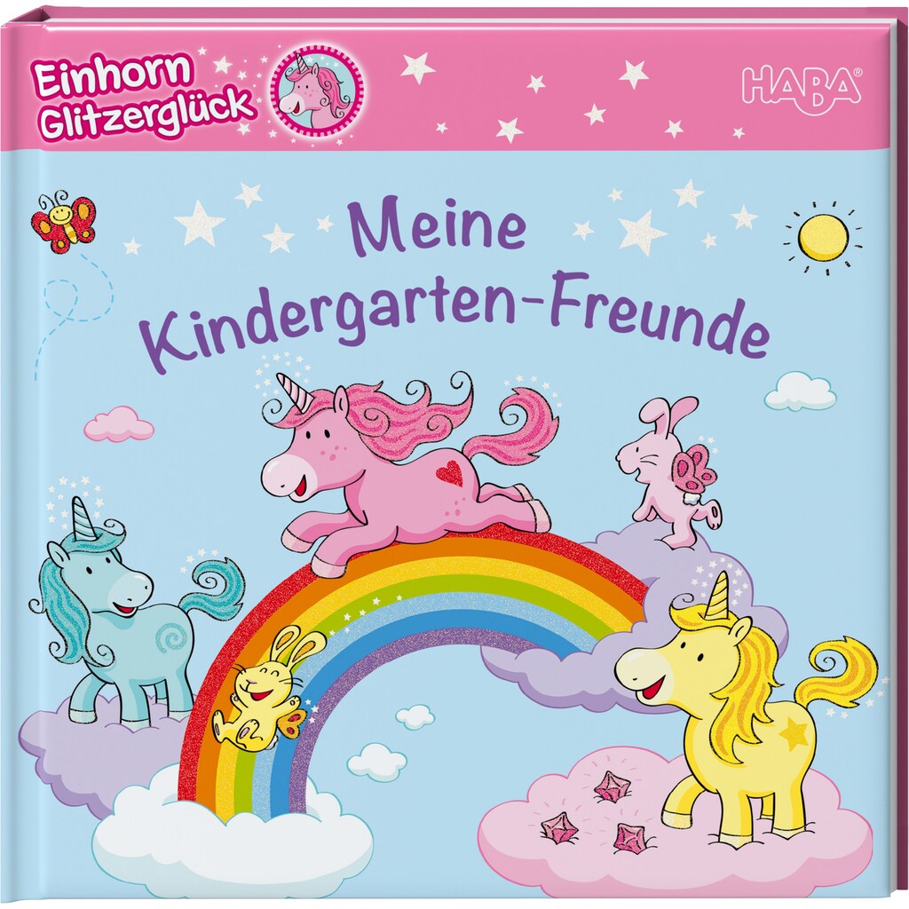 Haba Buch »Freundebuch Einhorn Glitzerglück Meine Kindergarten-Freunde«