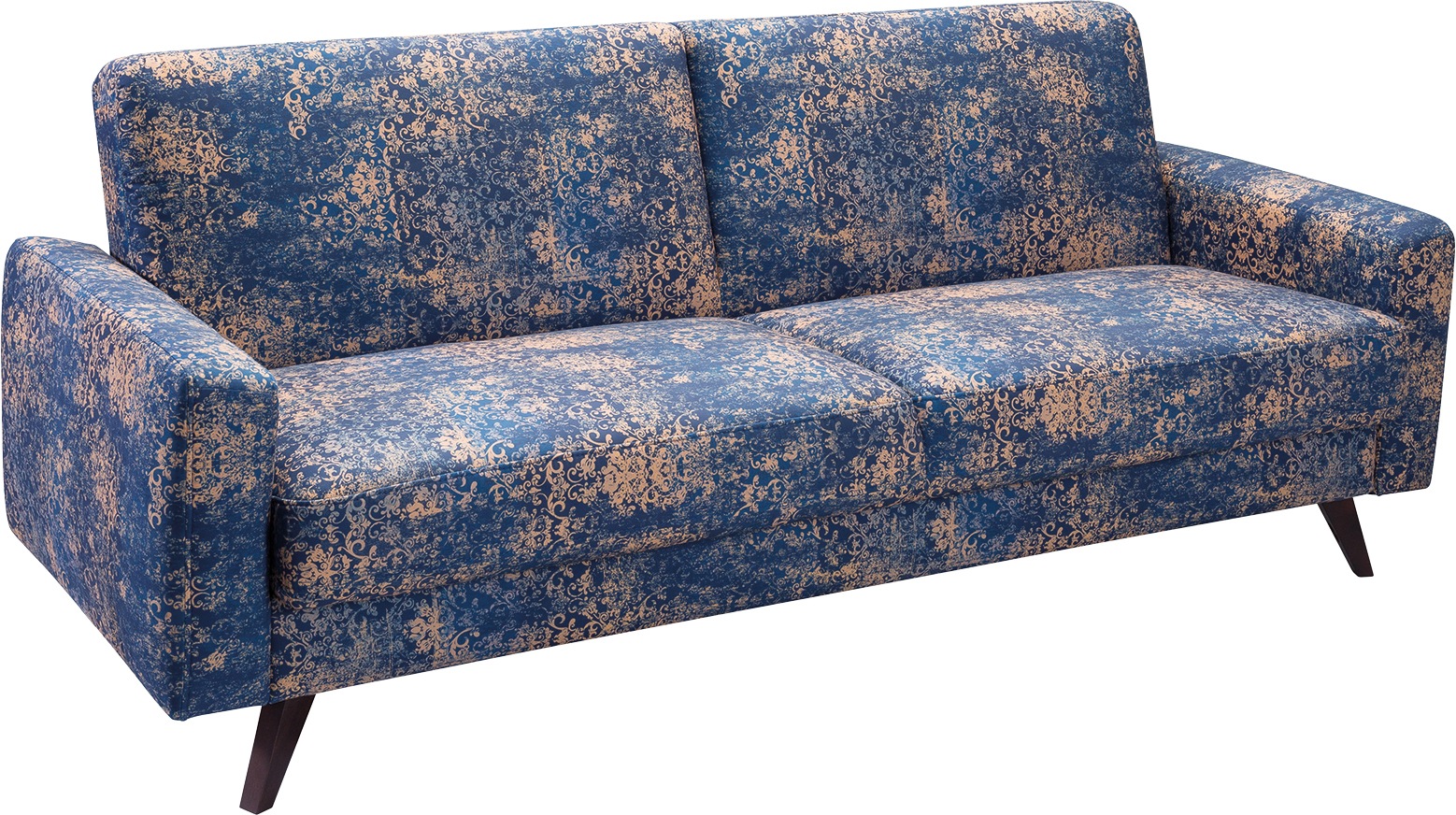 exxpo - sofa fashion 3-Sitzer »Side, trendiger Bezugsstoff, toller Sitz- und Liegekomfort, Schlafsofa«, mit Schlaffunktion, Bettkasten und hohe Holzfüße, Solitärmöbel
