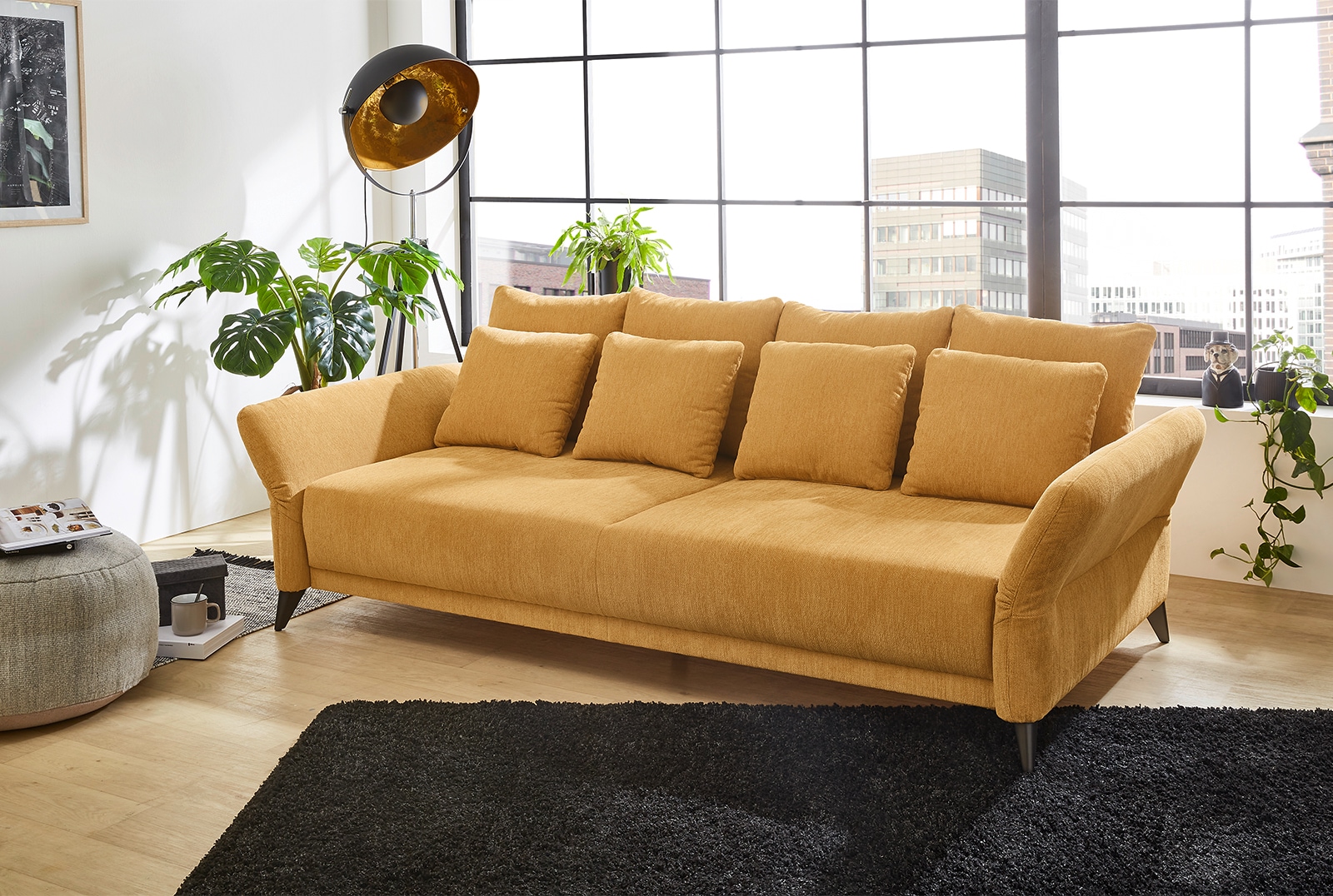 Jockenhöfer Gruppe Big-Sofa im OTTO kaufen im stellbar Online Raum Shop verstellb.Armlehnen,Federkernpolsterung,8 Kissen,frei »Schenna«