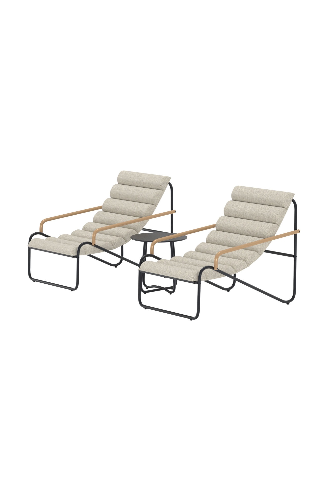Venture Home Gartenlounge-Set »Ithaka, großzügiges Outdoor-Set für hohen Sitzkomfort« 3 tlg. Loungemöbel mit Stoffbezug, angenehm, weich