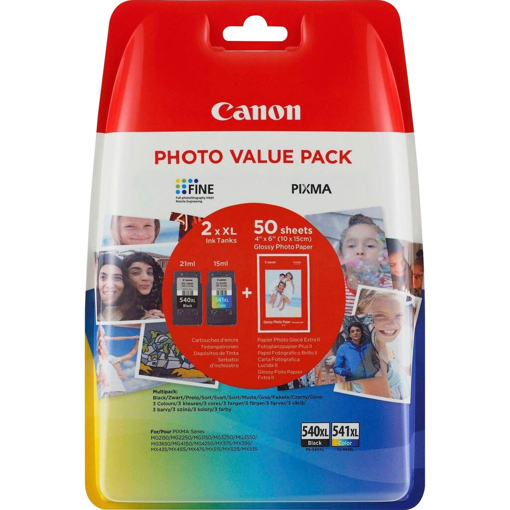 Canon Tintenpatrone »PG-540L CL-541XL«, (Spar-Set)