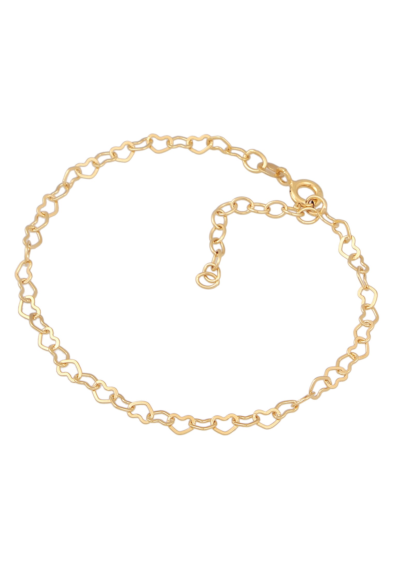 Elli Armkette »Armband Herz Liebe Verbunden 925 Silber«