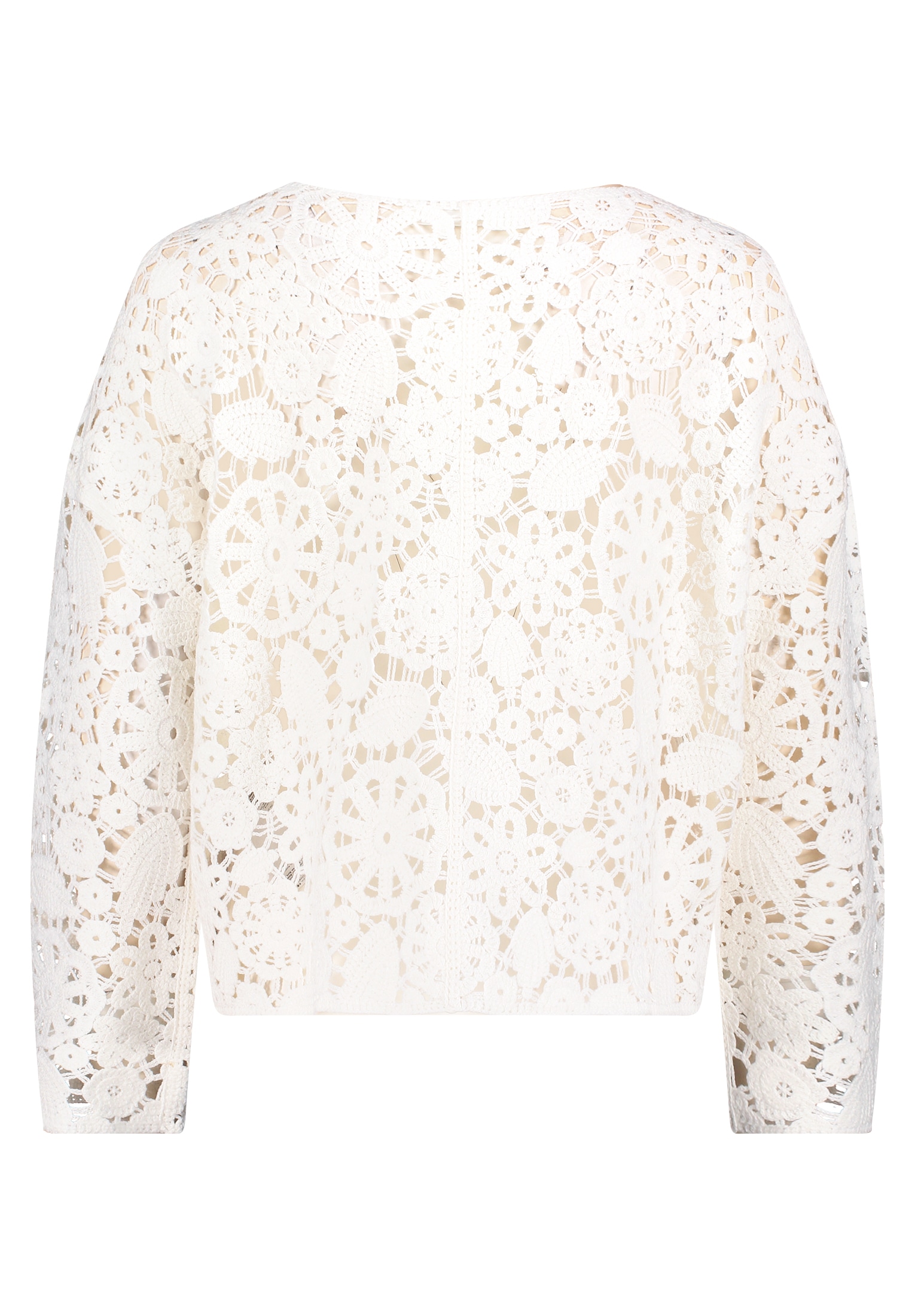 Betty&Co Rundhalspullover »Lochstrick-Pullover mit U-Boot-Ausschnitt«