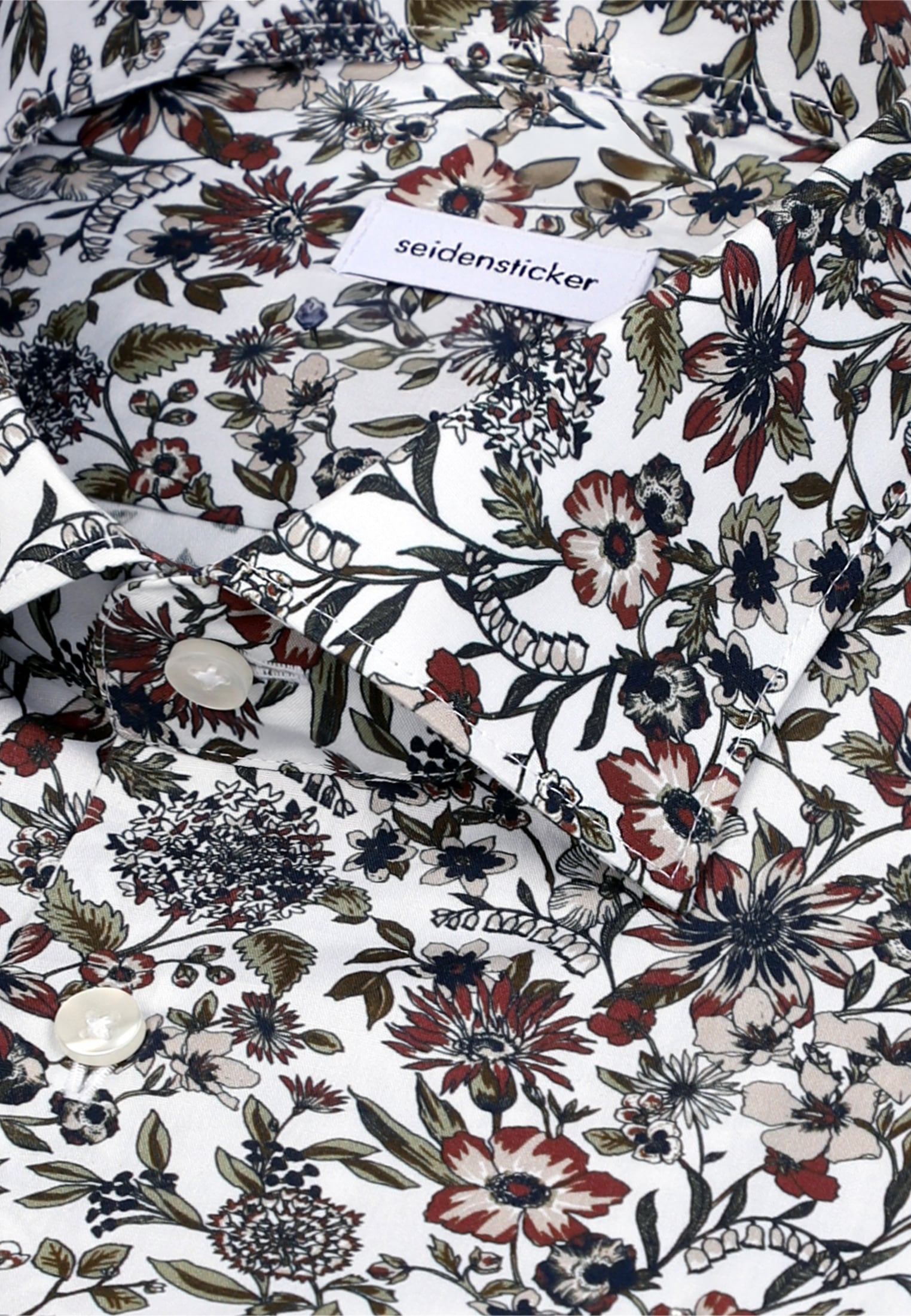 seidensticker Businesshemd »Schwarze Rose« Slim 1/1 Kentkragen Druck