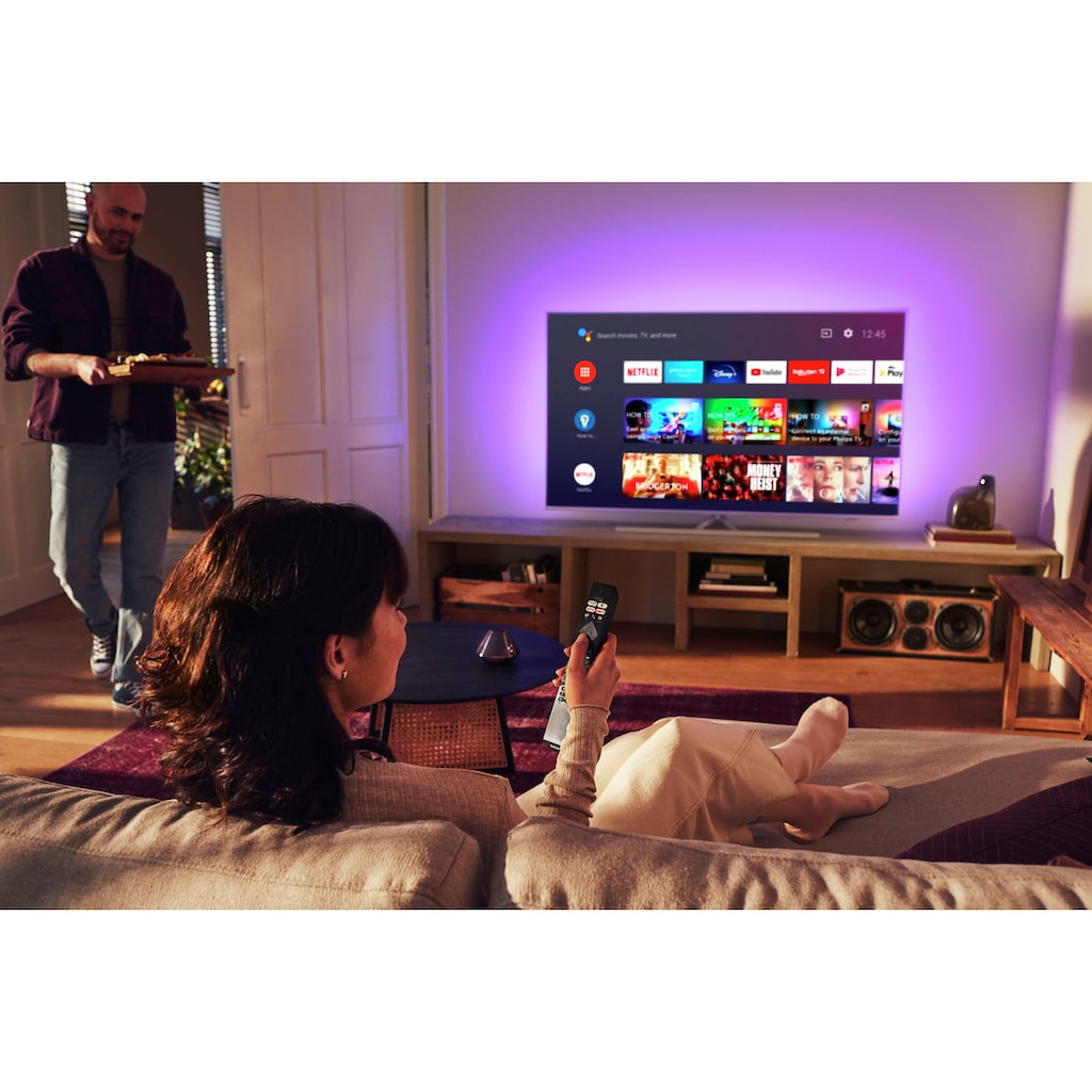 Philips LED-Fernseher »58PUS8506/12«, 146 cm/58 Zoll, 4K Ultra HD, Smart-TV, 3-seitiges Ambilight