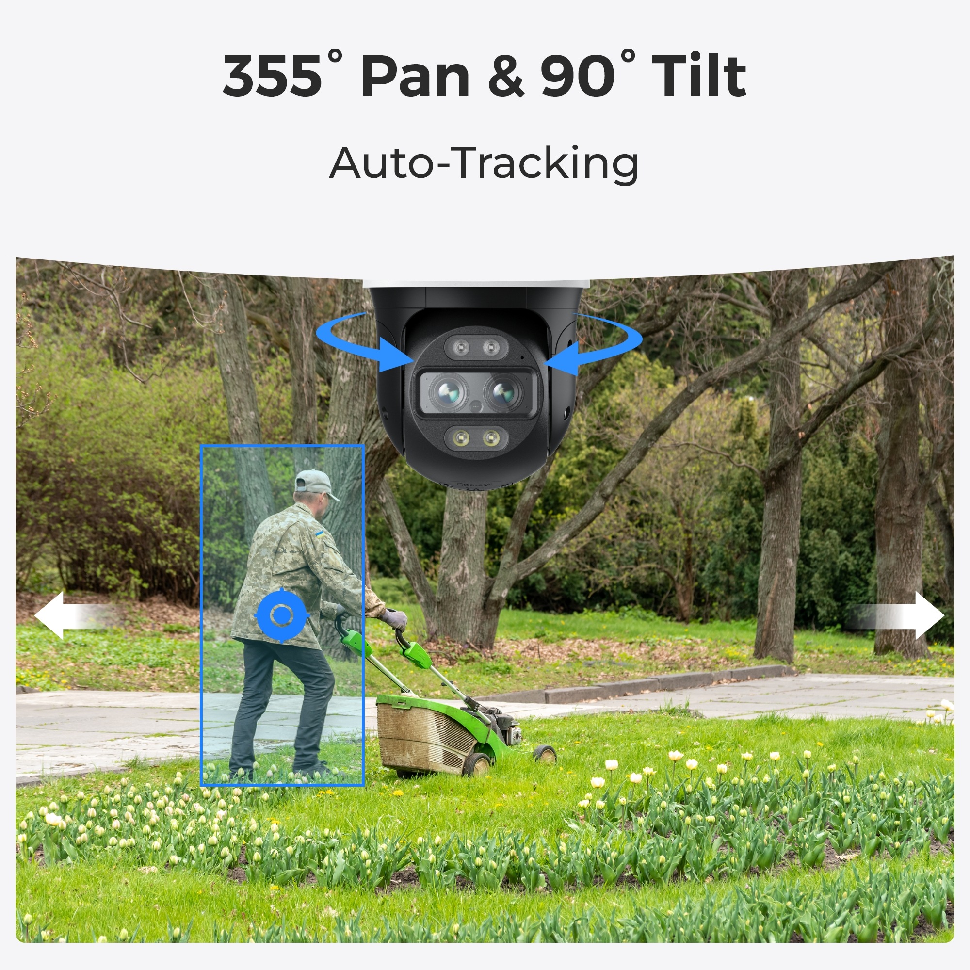 Reolink Überwachungskamera »Trackmix Series W760«, Außenbereich-Innenbereich, 4K, Pan&Tilt, Weitwinkel, Spotlight, Zoom