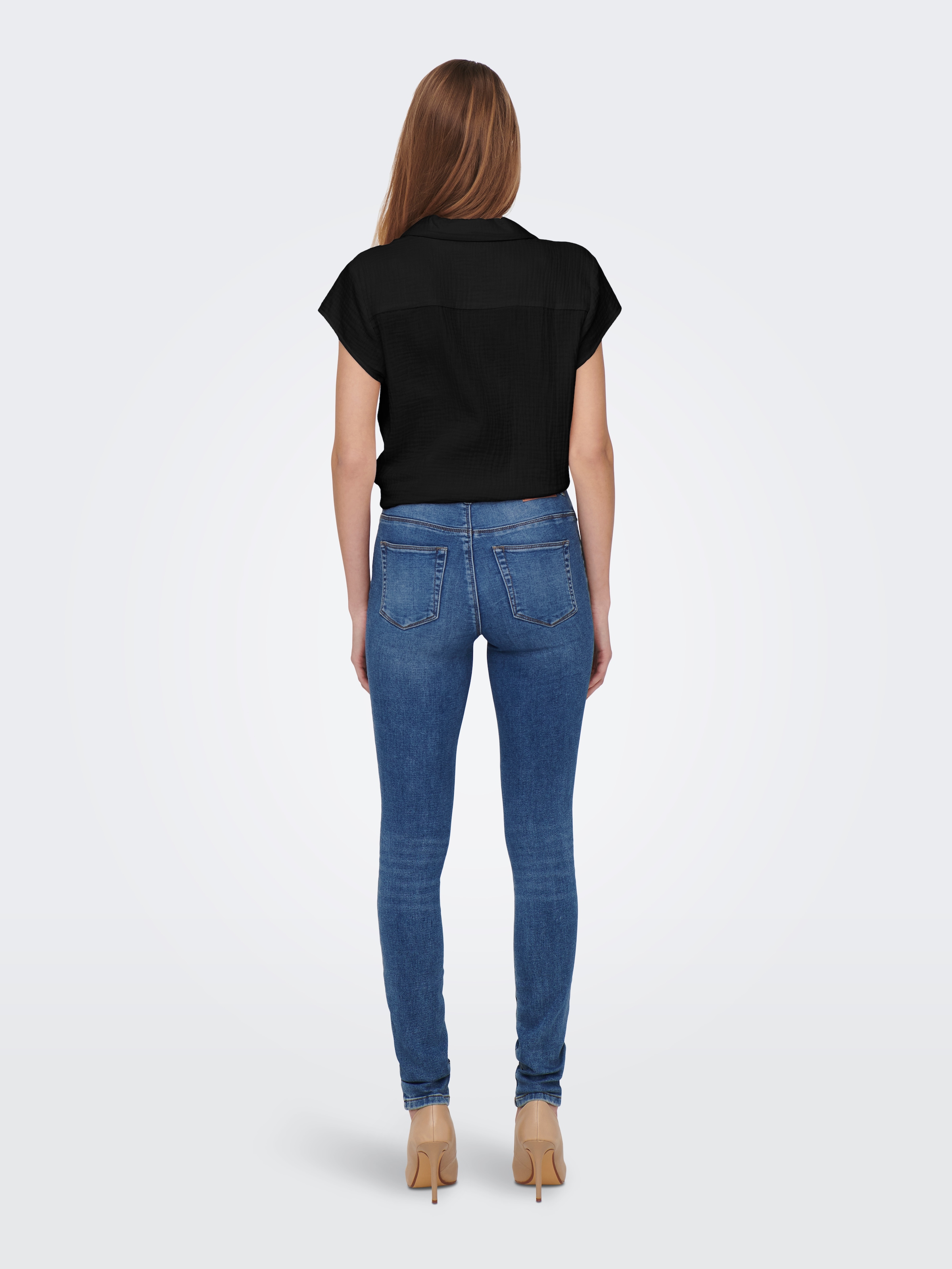 ONLY Kurzarmbluse »ONLTHYRA LIFE CAPSLEEVE SHIRT WVN«