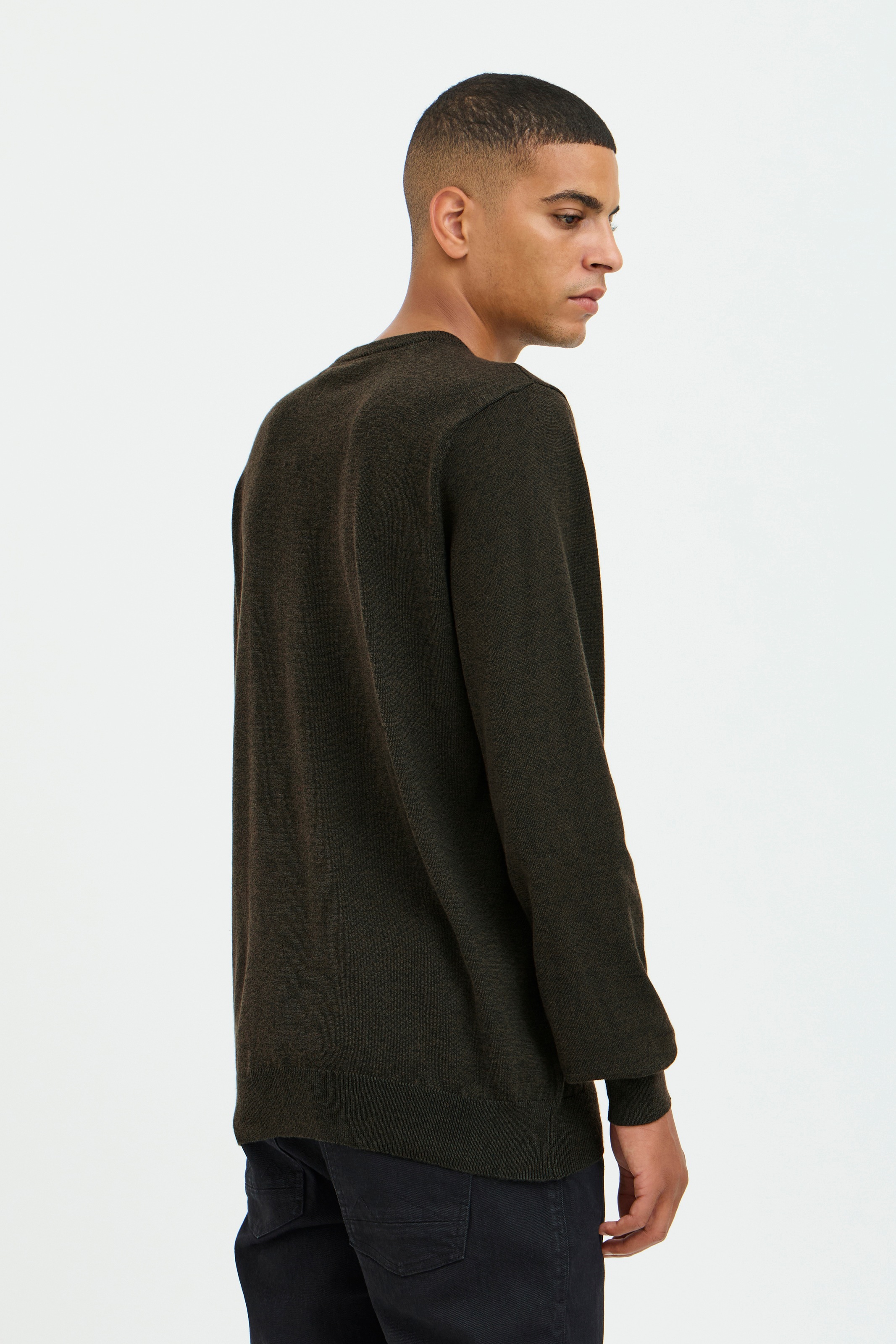 Blend Rundhalspullover »Pullover« Kunstfaser,