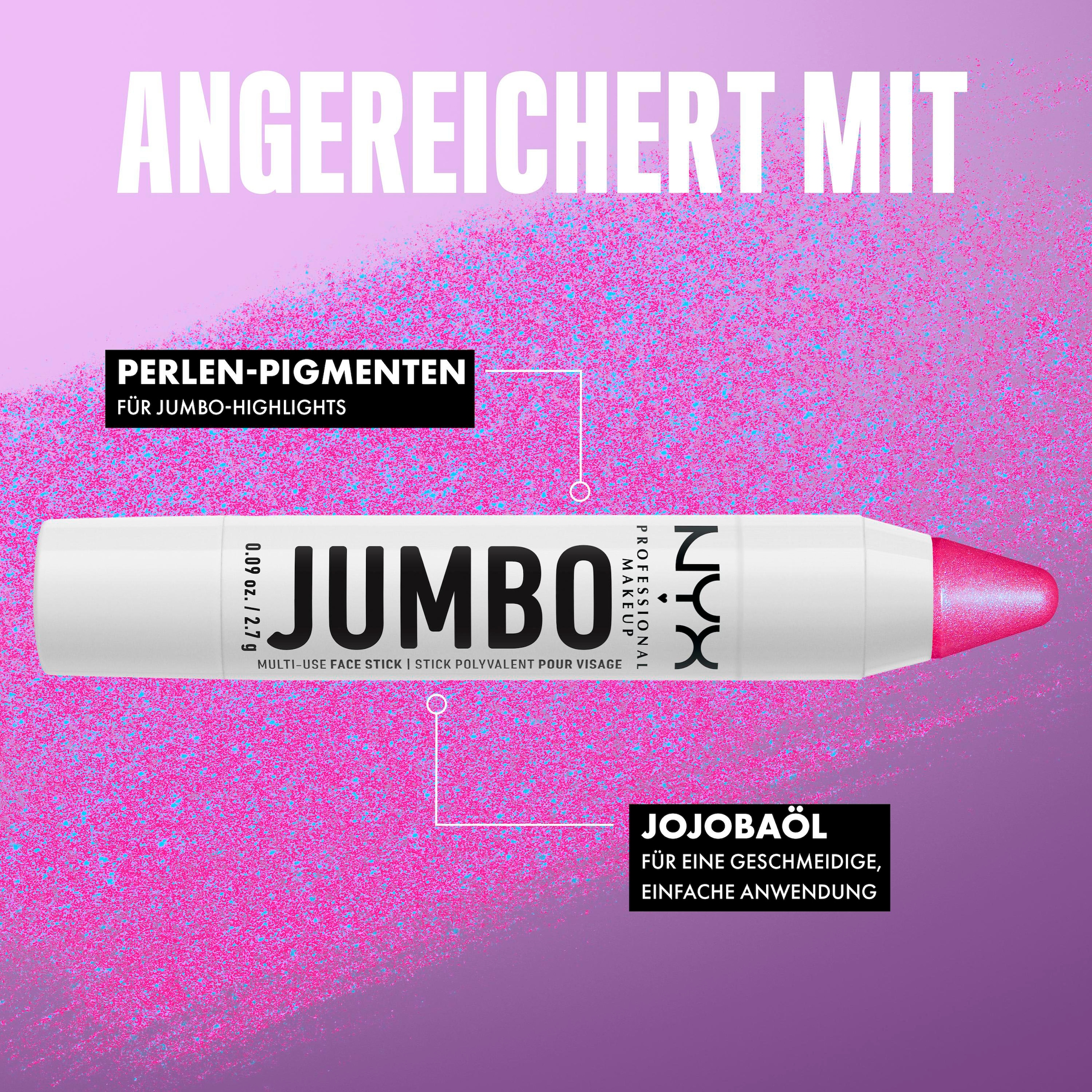 NYX PROFESSIONAL MAKEUP Highlighter »Jumbo Multi-Use Face Stick« Highlighter, Lidschatten, Blush oder Lippenstift