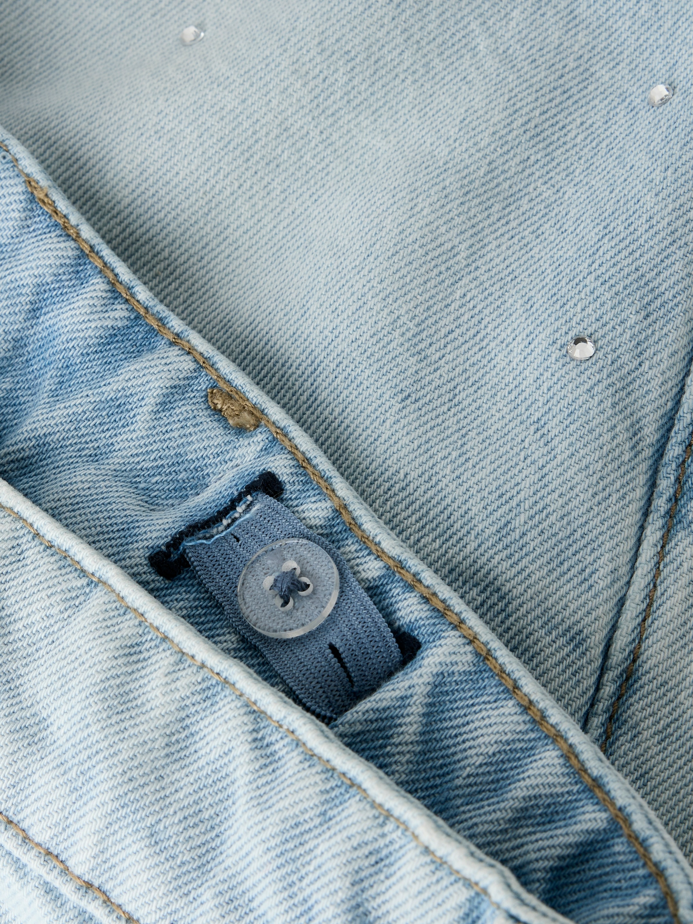 Name It Jeansshorts »NKFROSE REG DNM SHORTS 6042-AC NOOS« Baumwolle, mit Glitzersteinchen